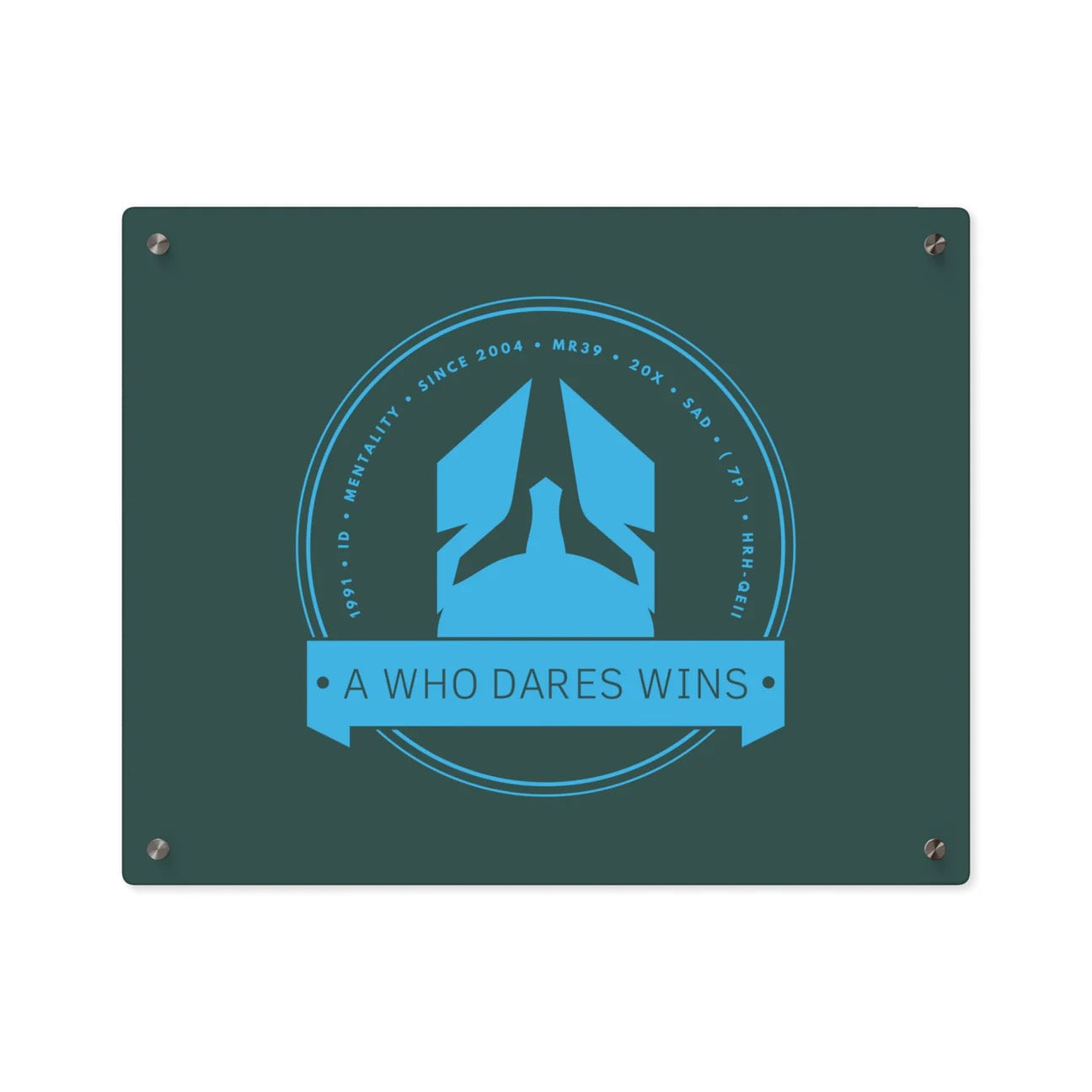 Standalone Brands with various colour background Custom Acrylic Wall Art Panels