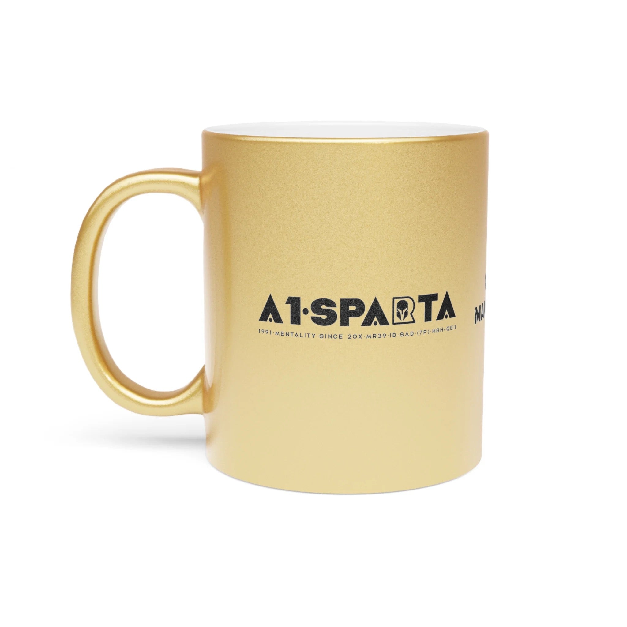 A1•Sparta GBR Metallic Coffee Mug (Silver\Gold)