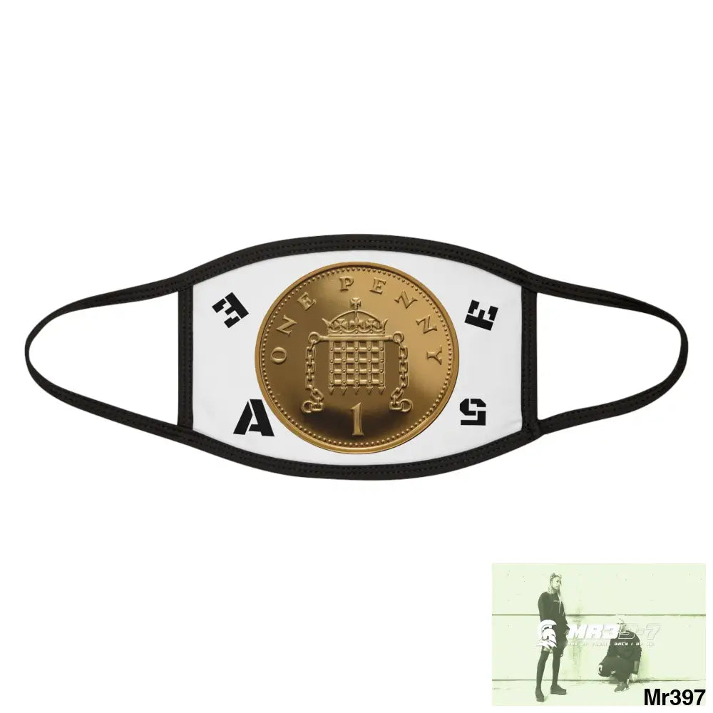 1 Penny Vigilante Mixed-Fabric Face Mask One size Accessories