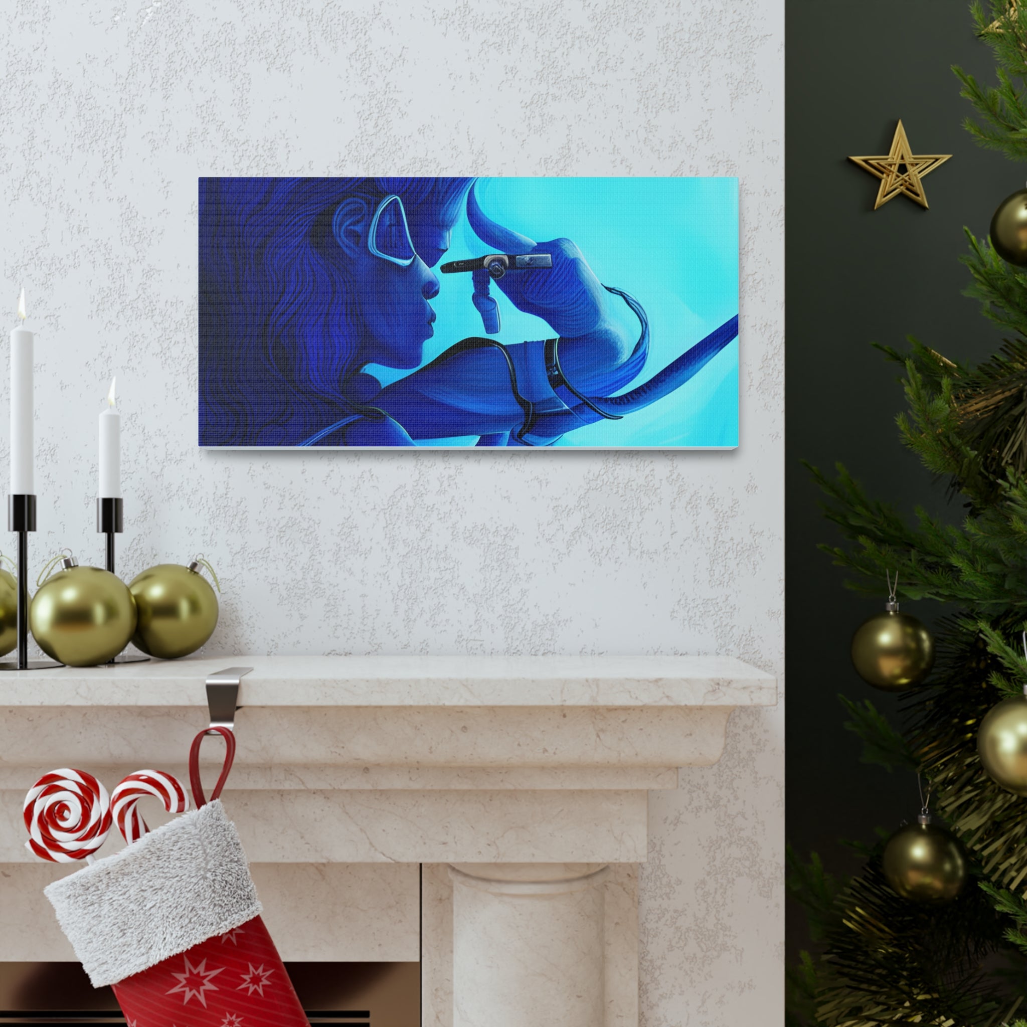 Canvas Gallery Wraps AI•Scuba Dive 1P QEII & Country generated