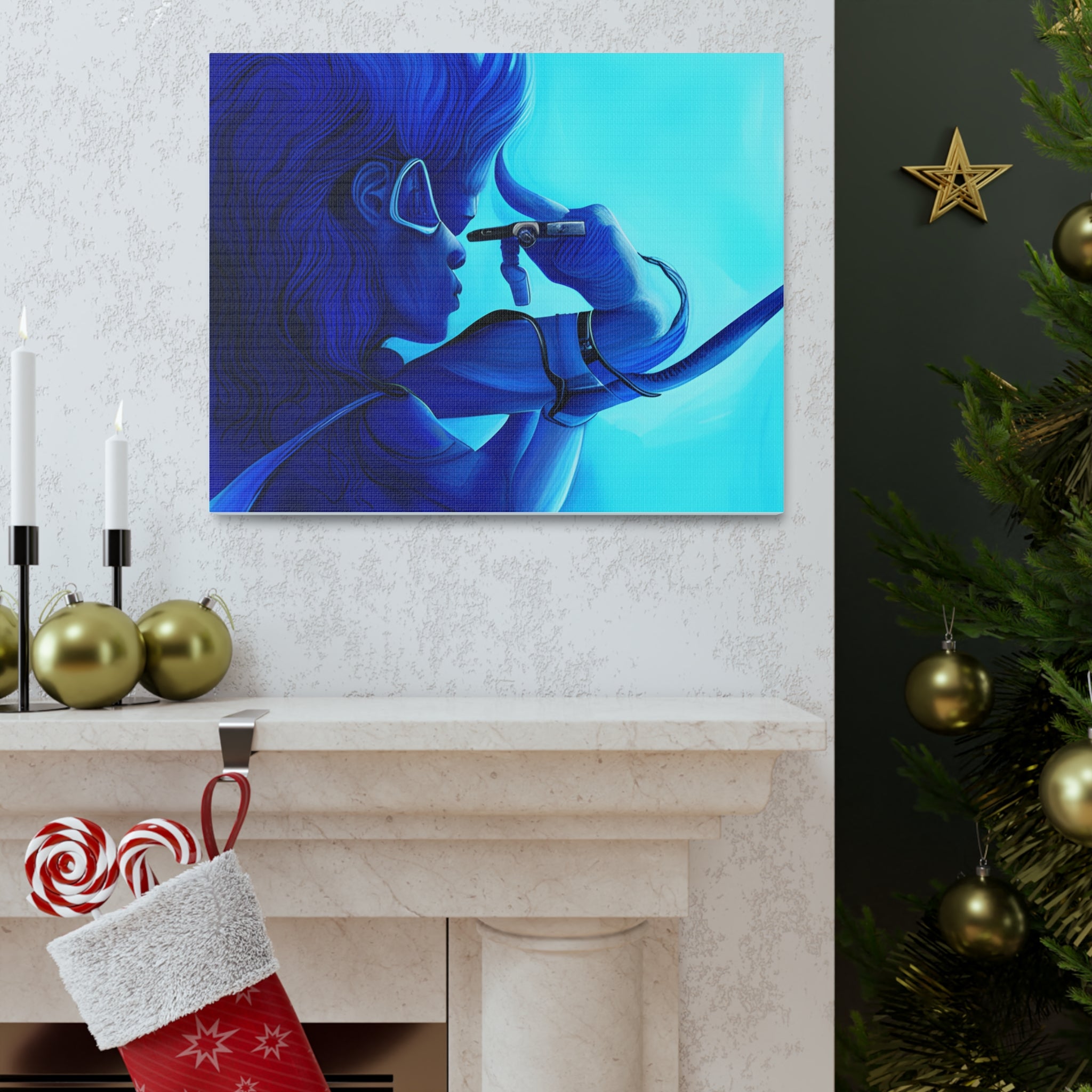 Canvas Gallery Wraps AI•Scuba Dive 1P QEII & Country generated