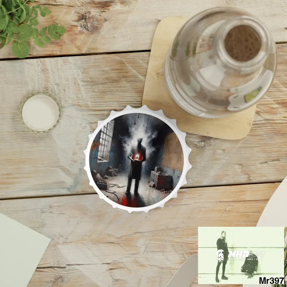 12 years in a vulnerable Adult Abuse Ring assassination hell Banksy Inspired Magnetic Bottle Opener One size / White