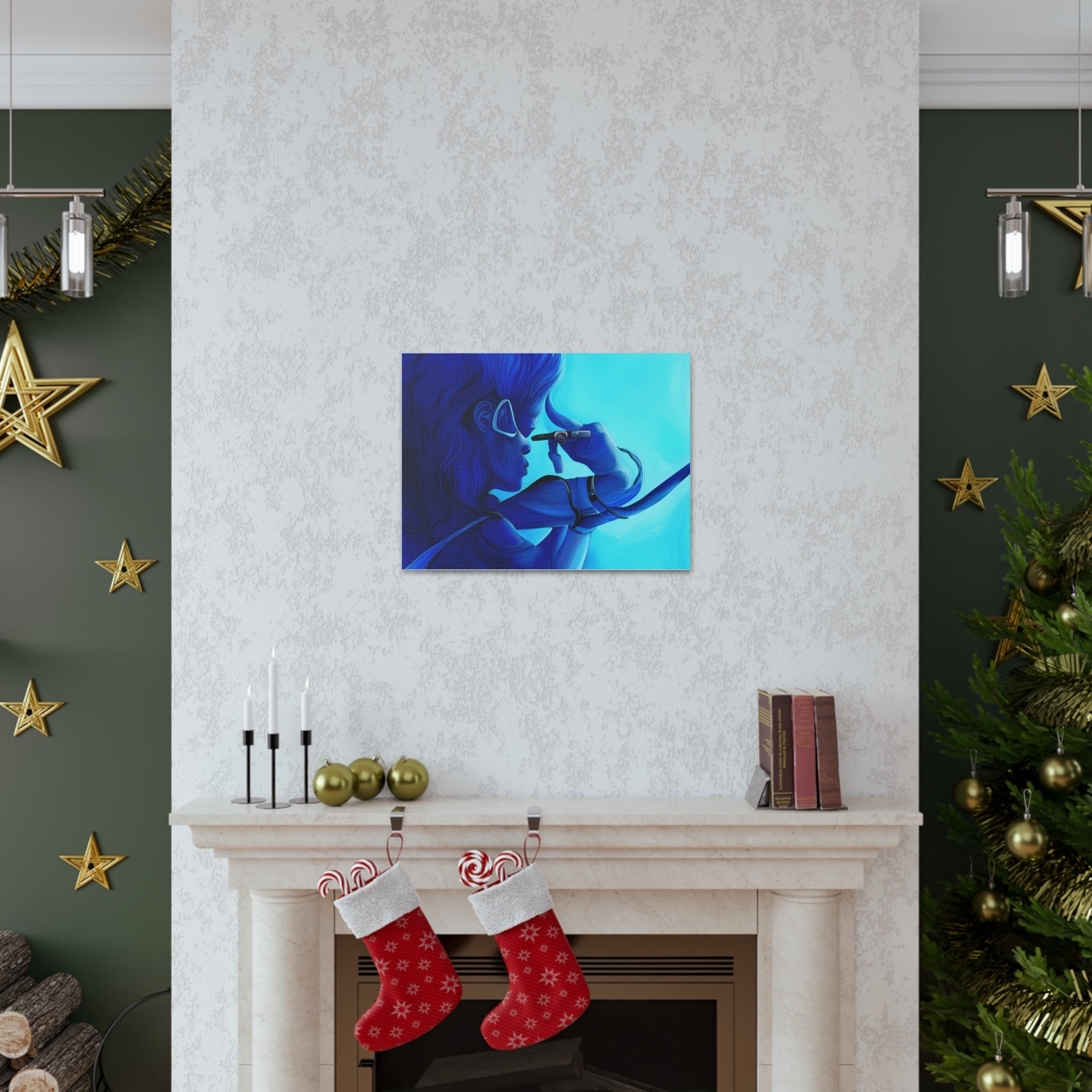 Canvas Gallery Wraps AI•Scuba Dive 1P QEII & Country generated