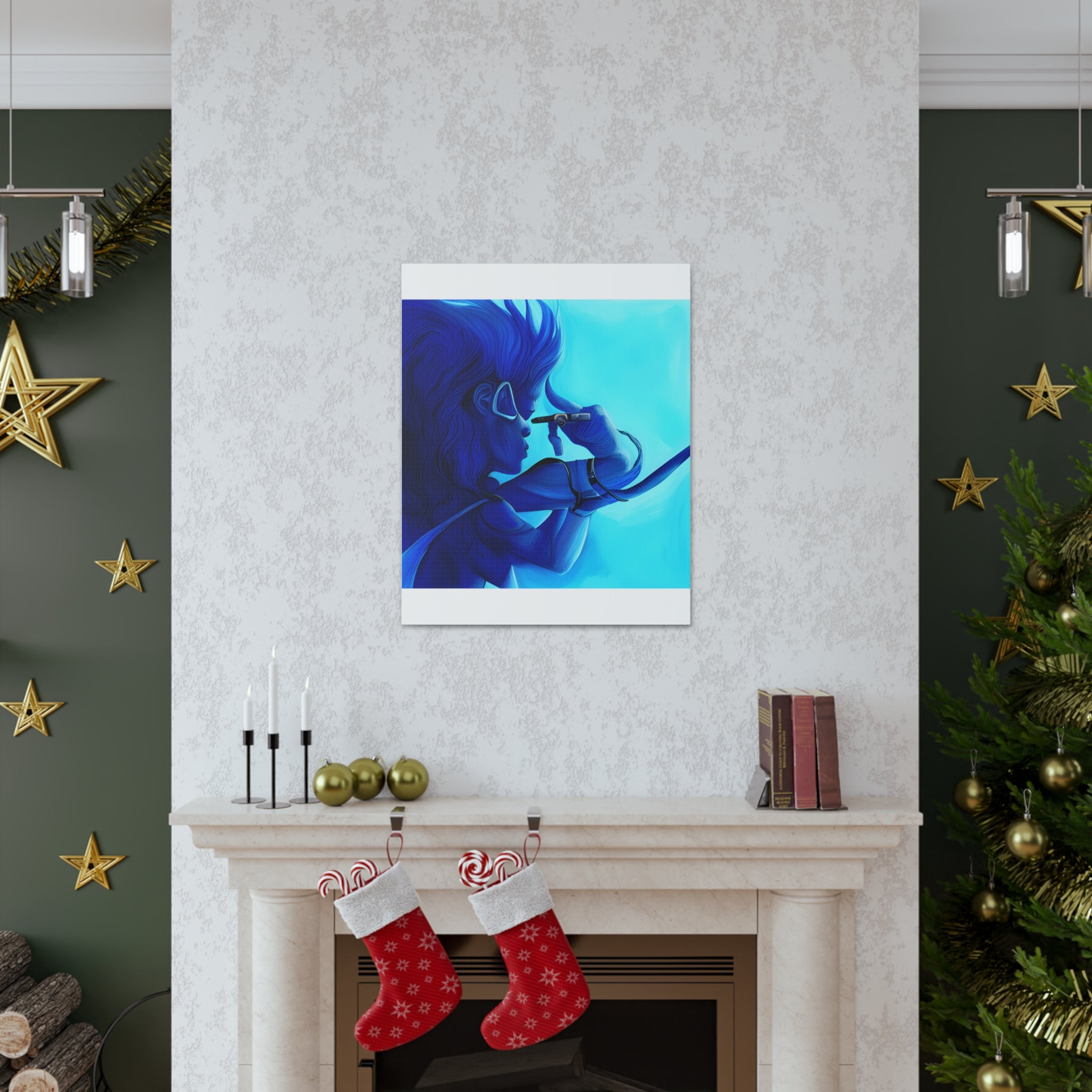 Canvas Gallery Wraps AI•Scuba Dive 1P QEII & Country generated