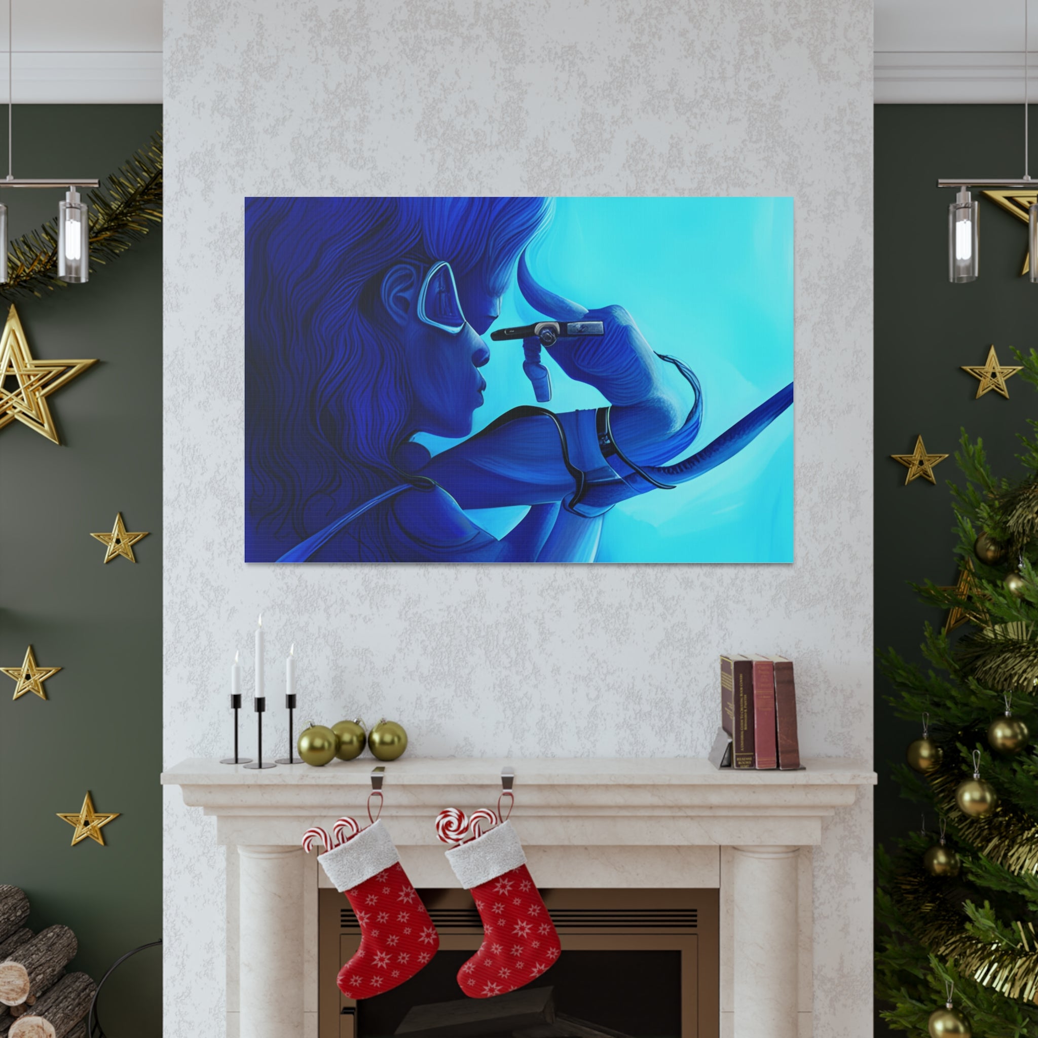 Canvas Gallery Wraps AI•Scuba Dive 1P QEII & Country generated