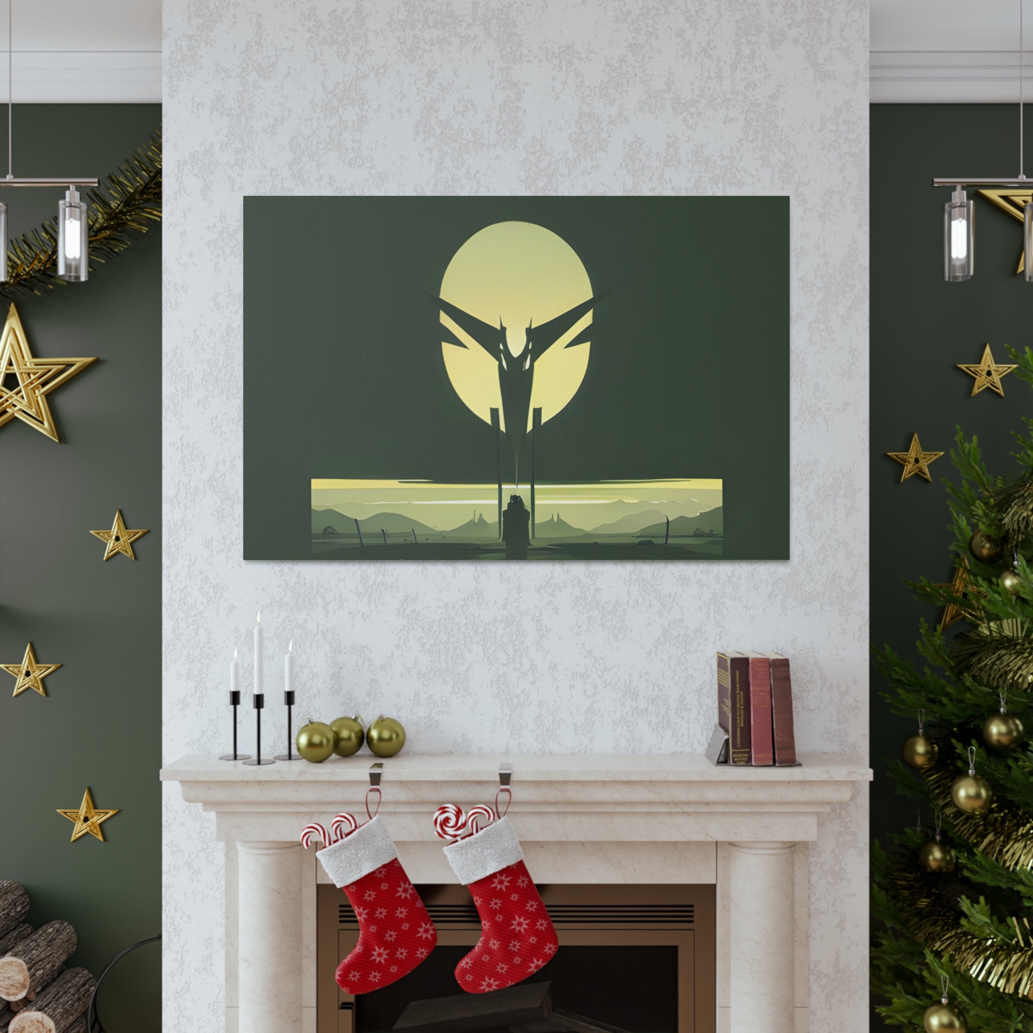 AI Vigilante themed Canvas Gallery Wraps