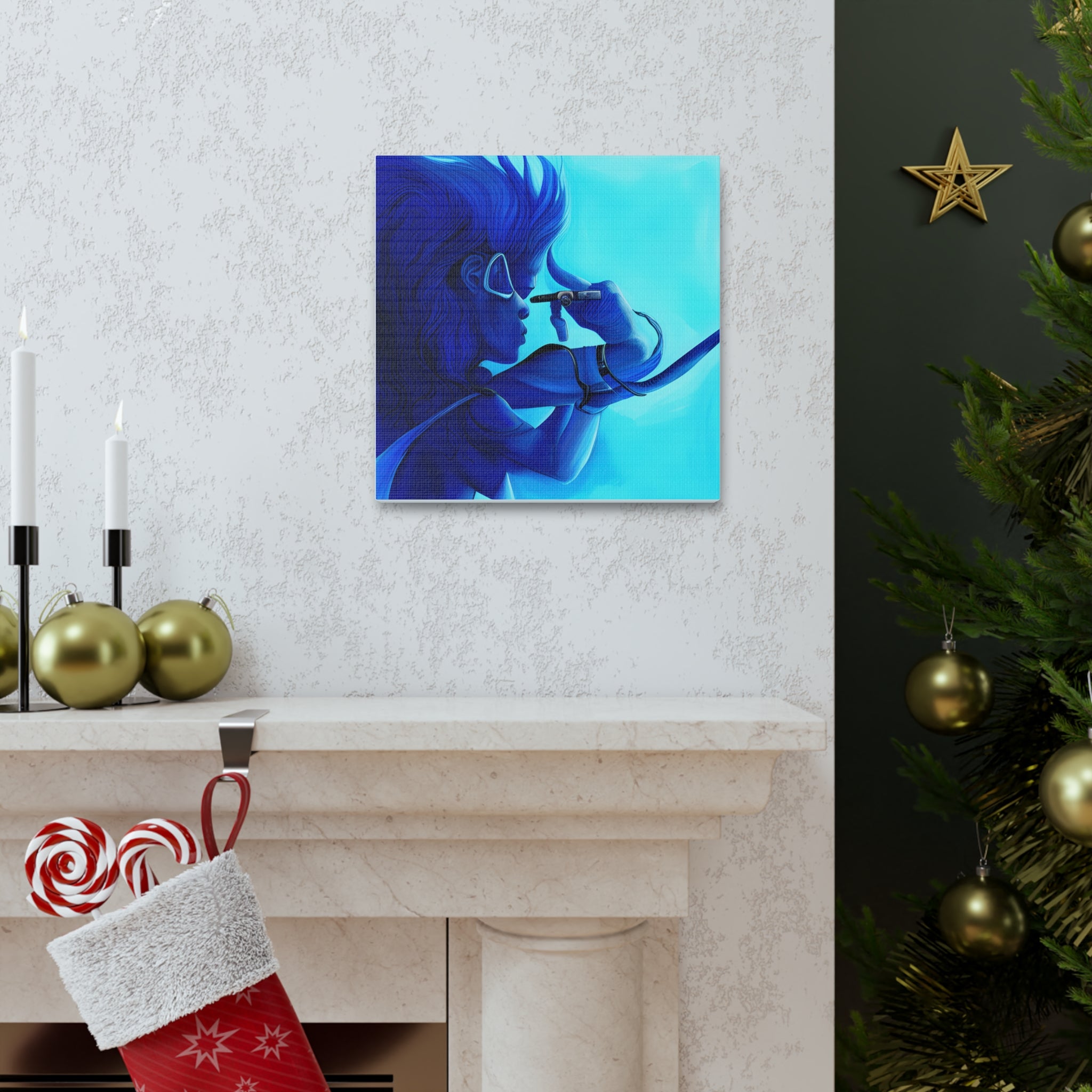 Canvas Gallery Wraps AI•Scuba Dive 1P QEII & Country generated