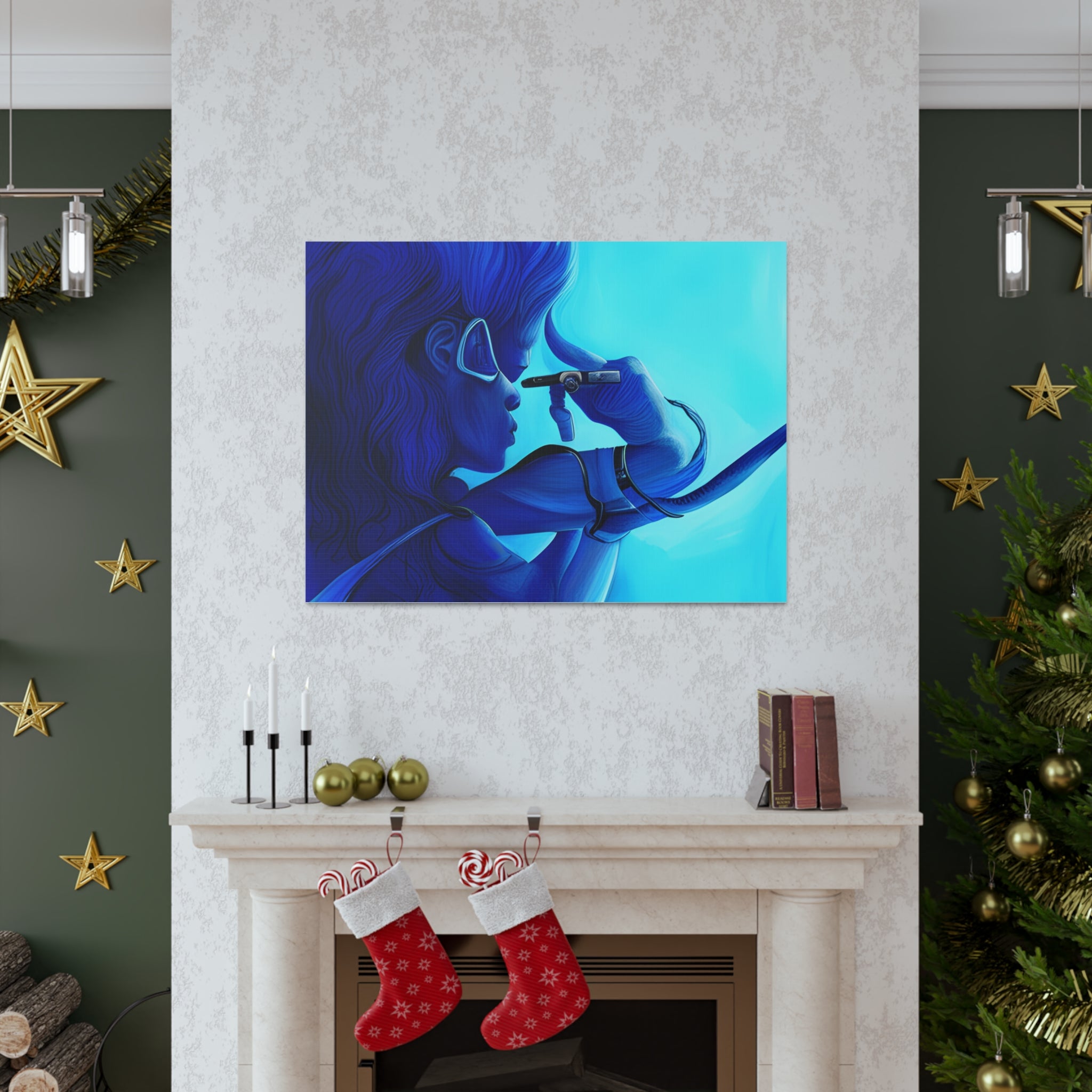 Canvas Gallery Wraps AI•Scuba Dive 1P QEII & Country generated