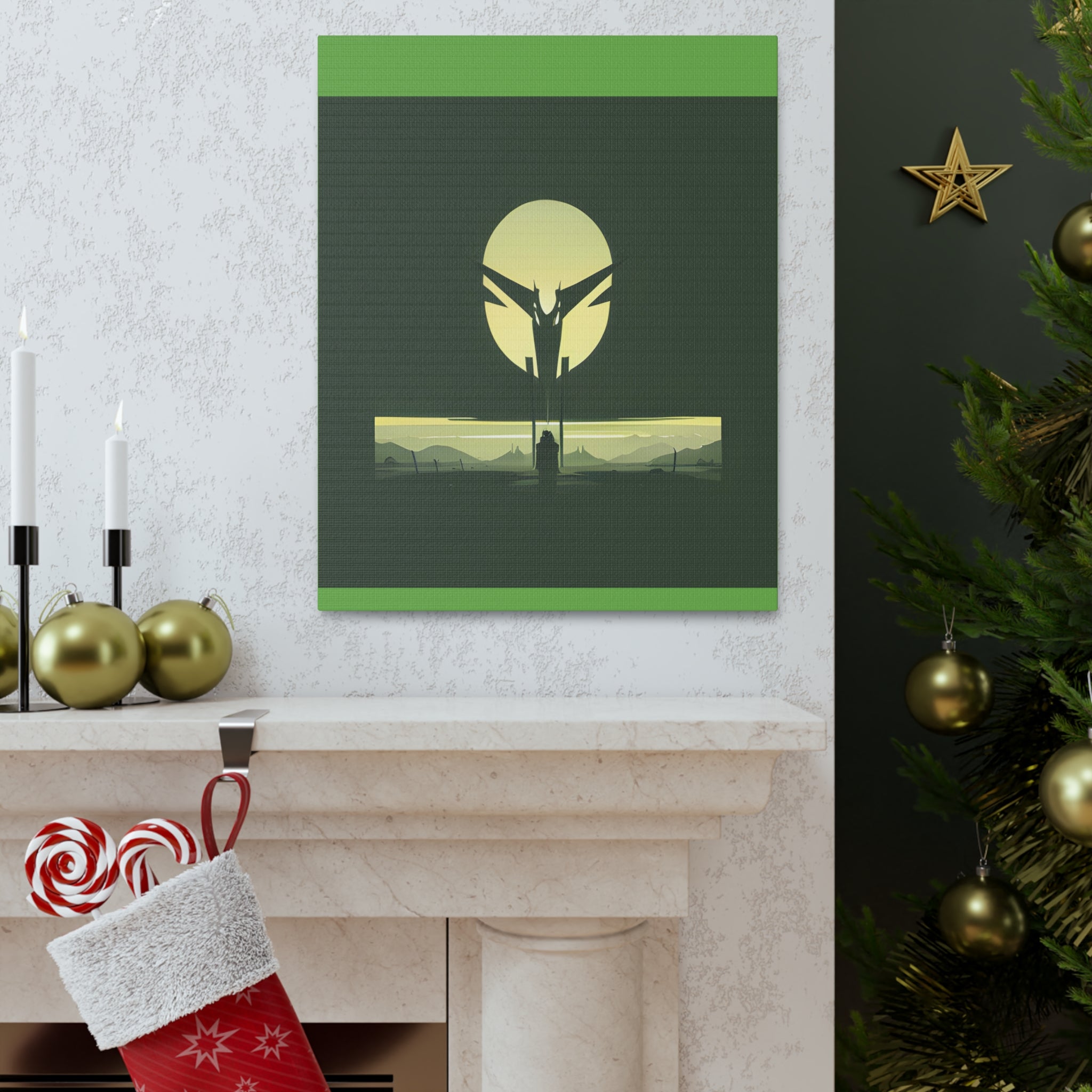 AI Vigilante themed Canvas Gallery Wraps