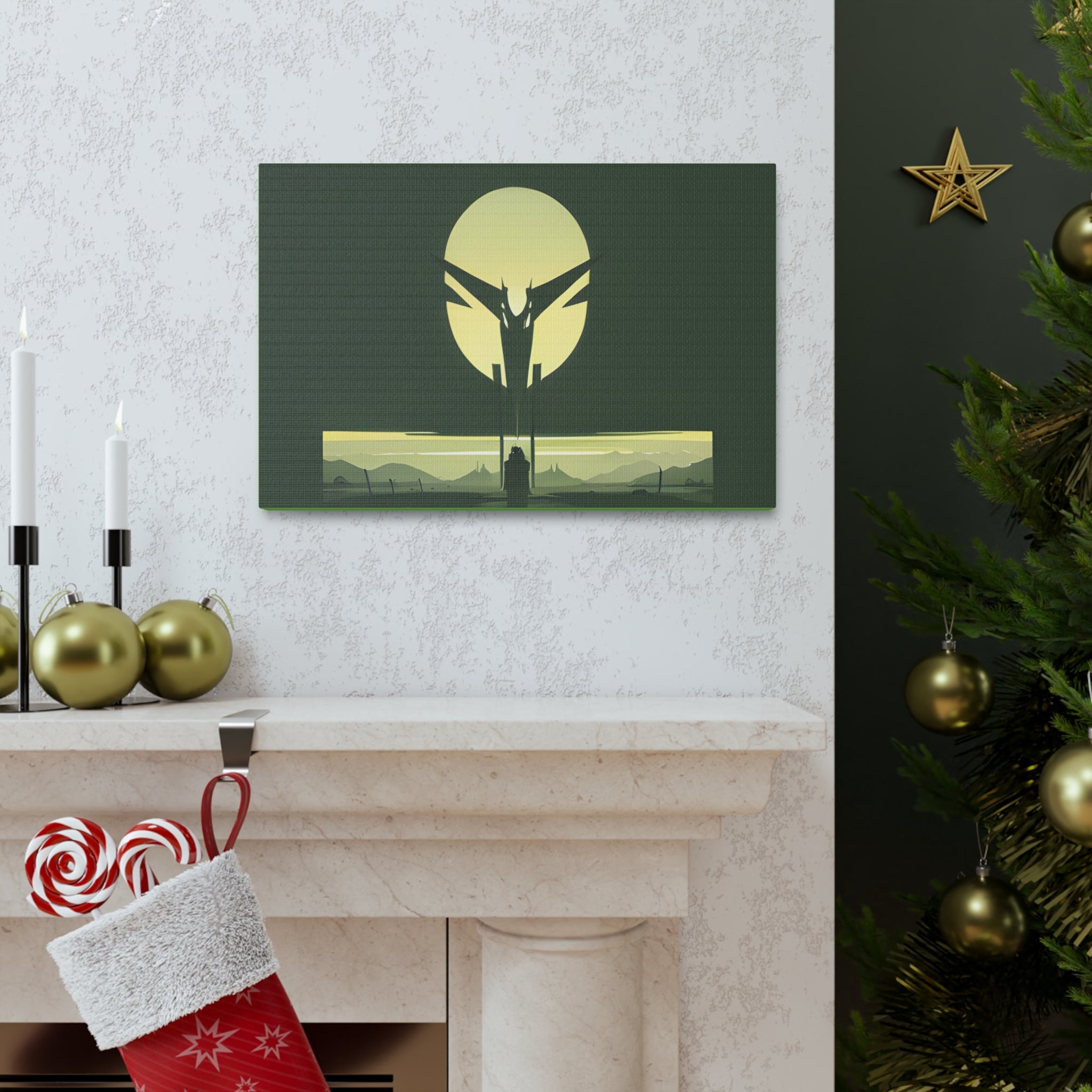 AI Vigilante themed Canvas Gallery Wraps