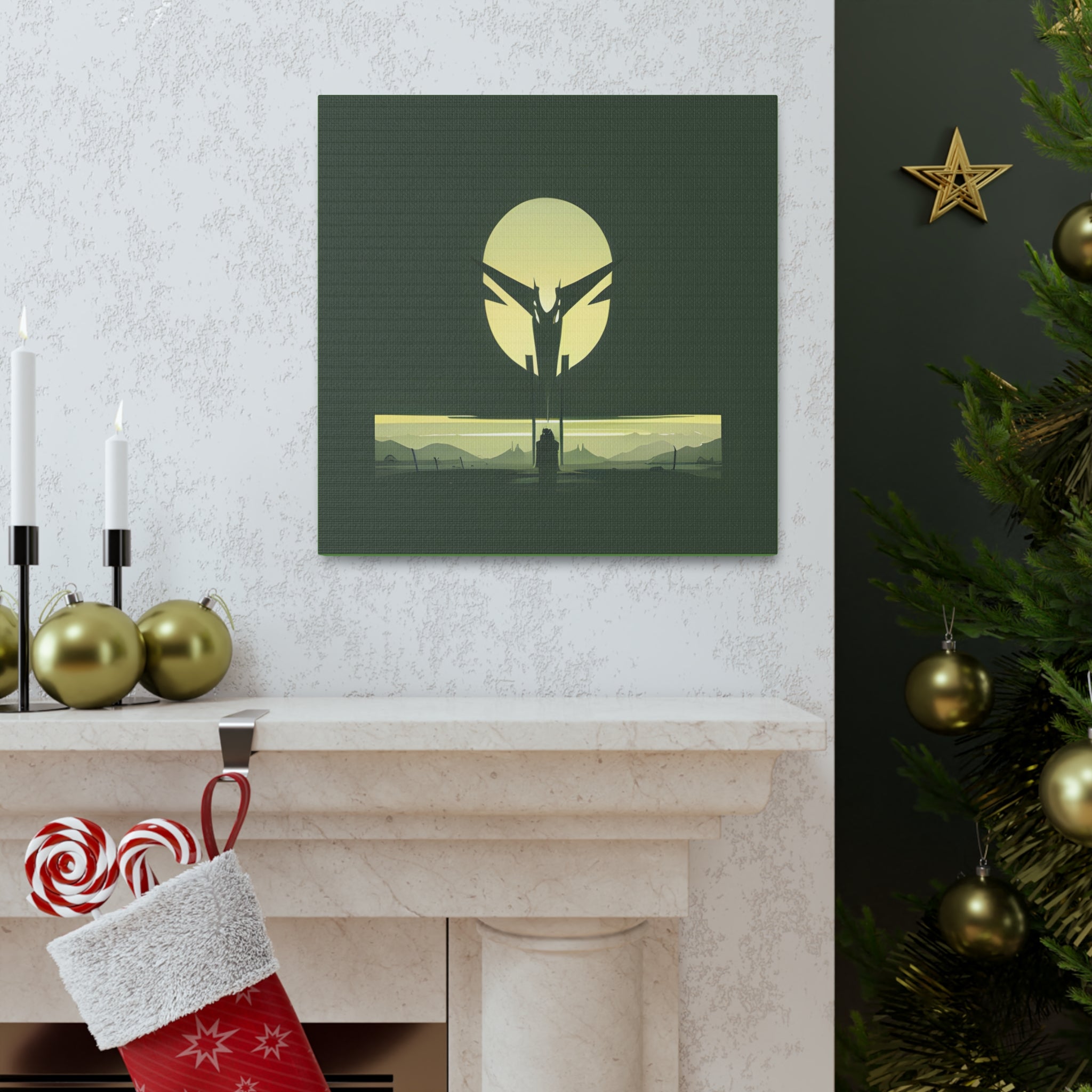 AI Vigilante themed Canvas Gallery Wraps