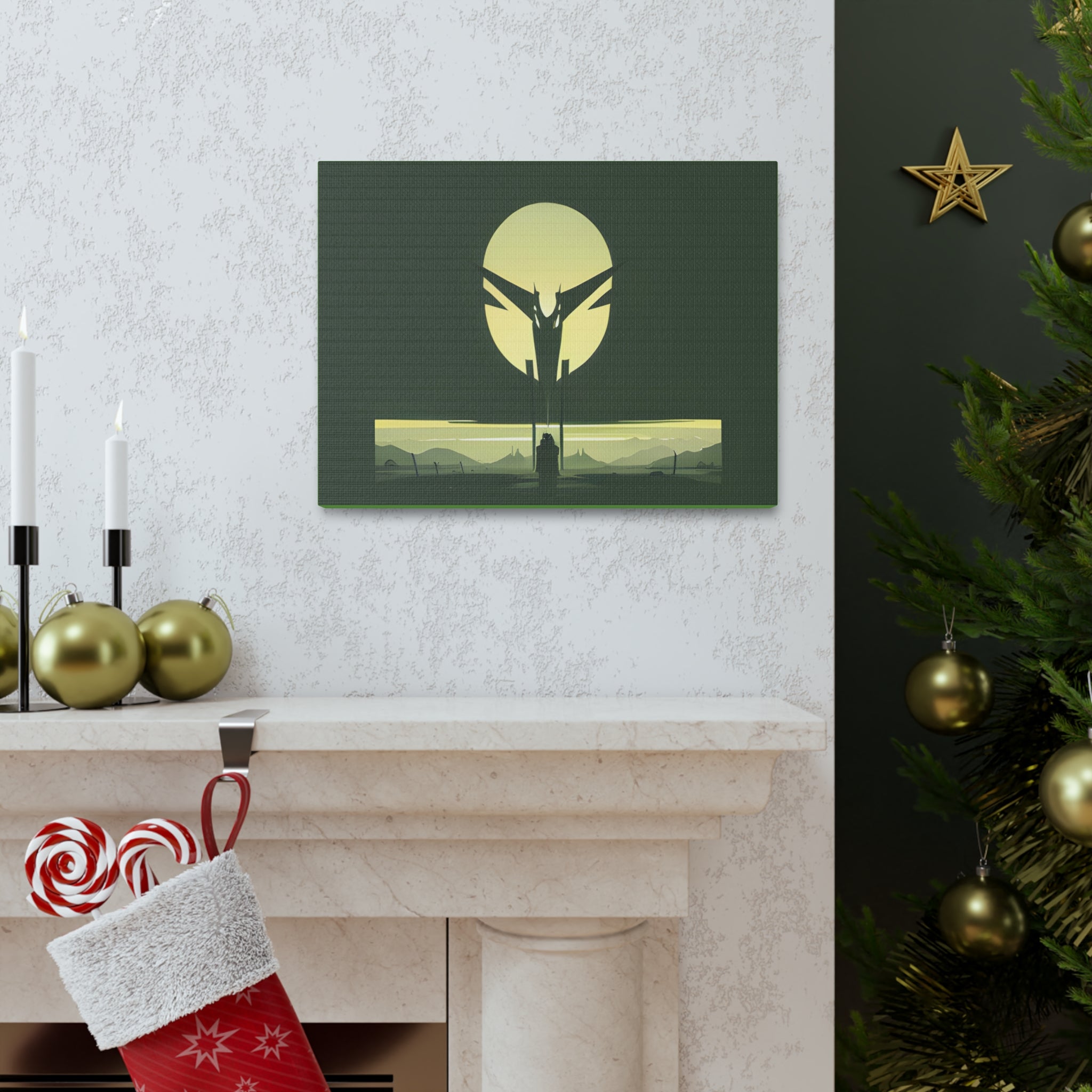 AI Vigilante themed Canvas Gallery Wraps