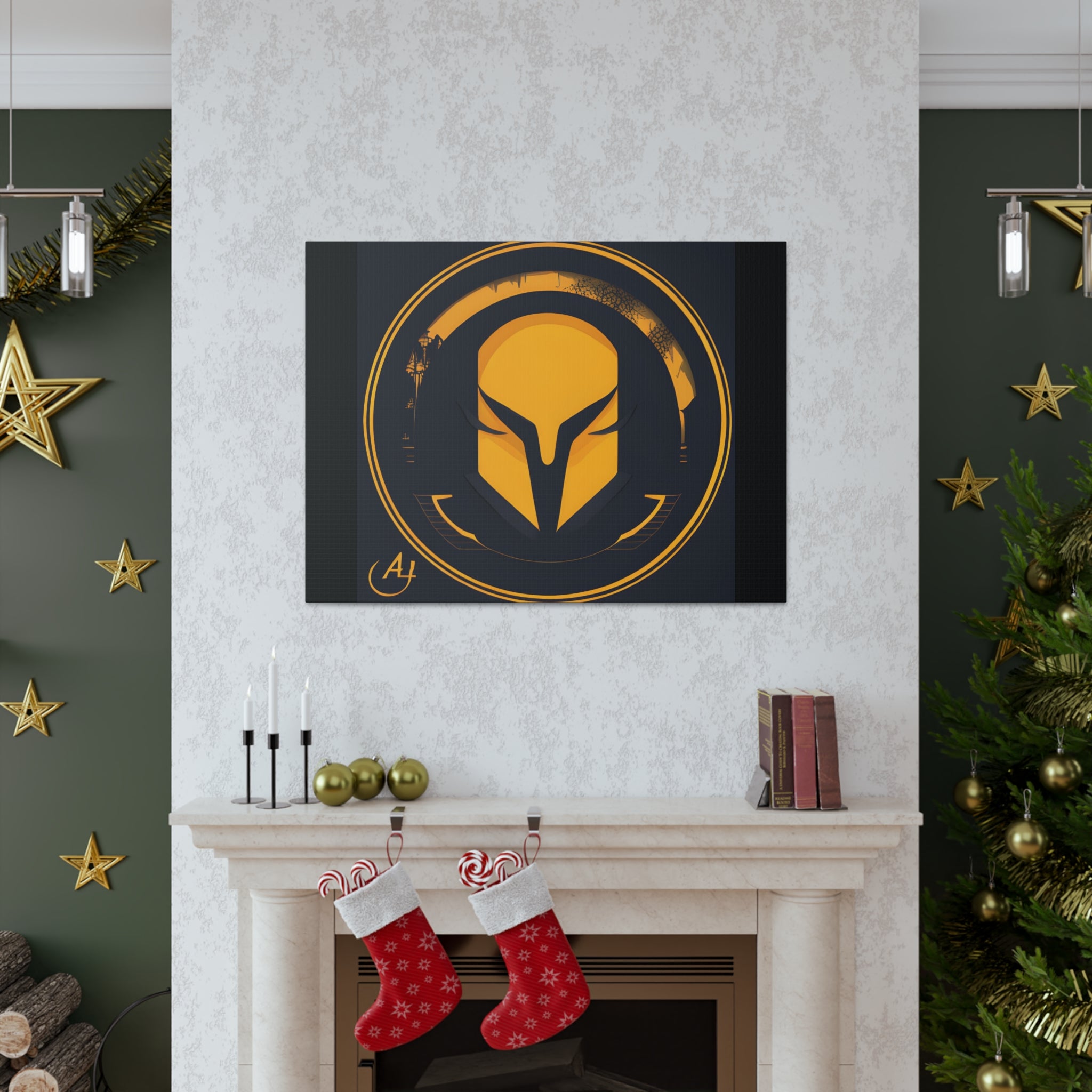 AI Vigilante themed Canvas Gallery Wraps