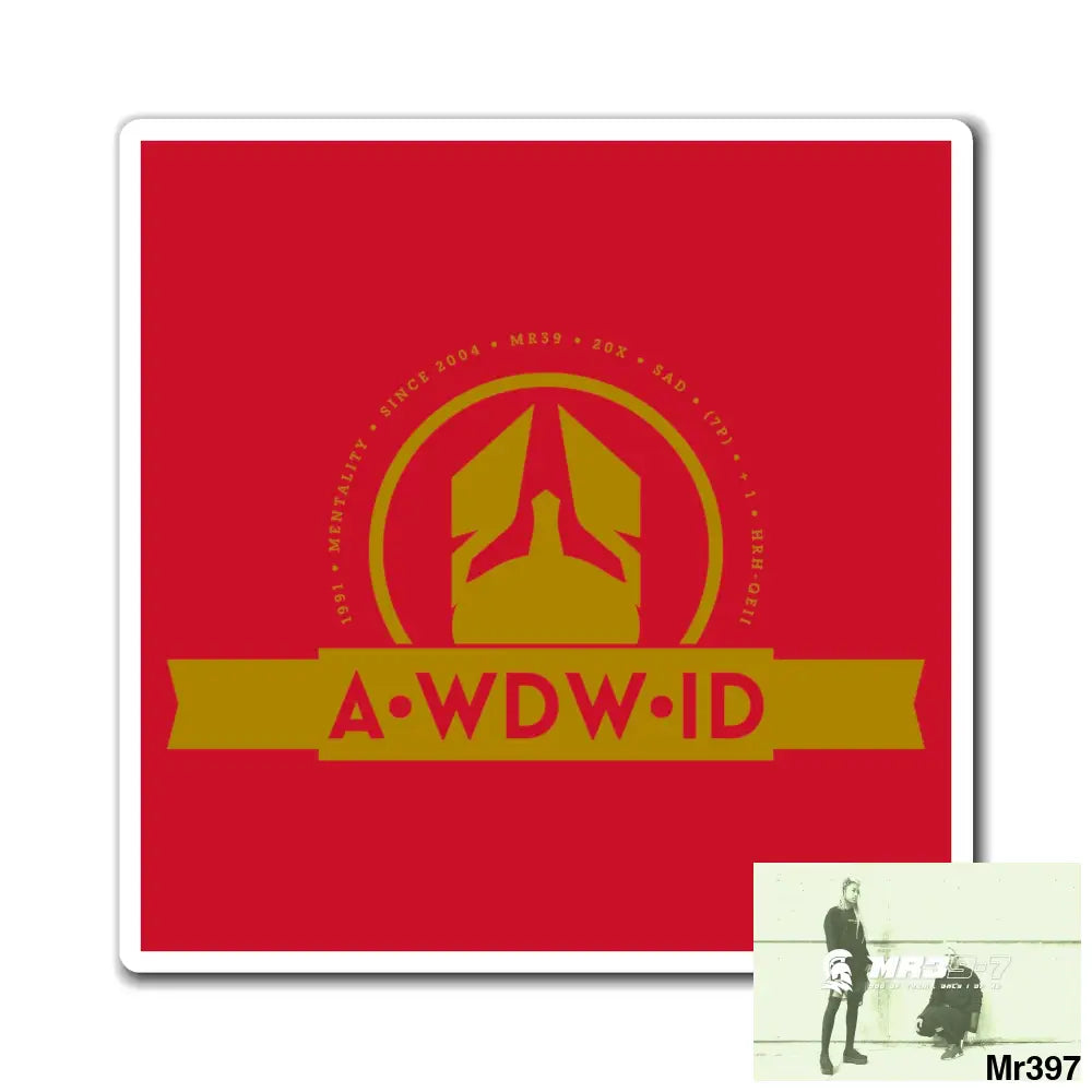 1WDW.ID Vigilante Magnet 4’’ × 4’’ Paper products