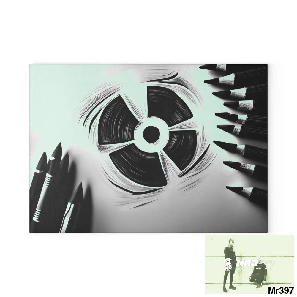 2 second Blast from the past South Sinai Glass Cutting Board 8’’ x 11’’ / Rectangle Home Decor