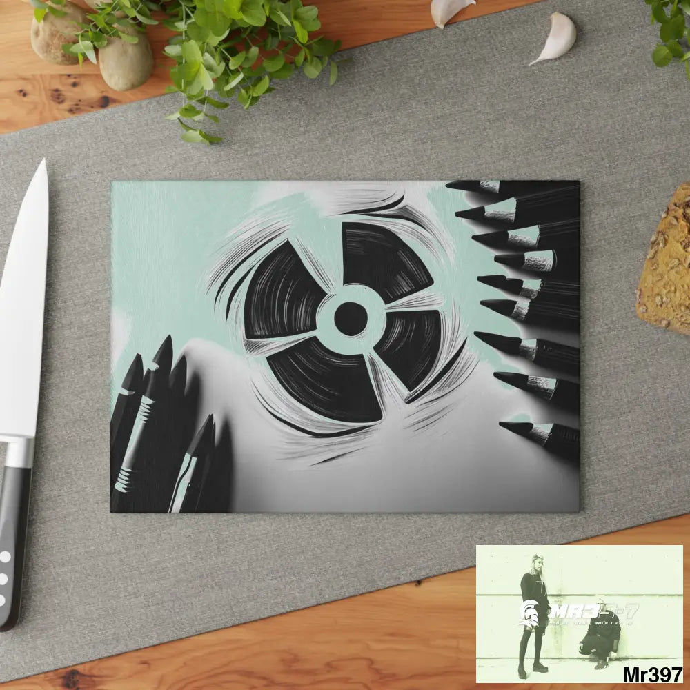 2 second Blast from the past South Sinai Glass Cutting Board Home Decor