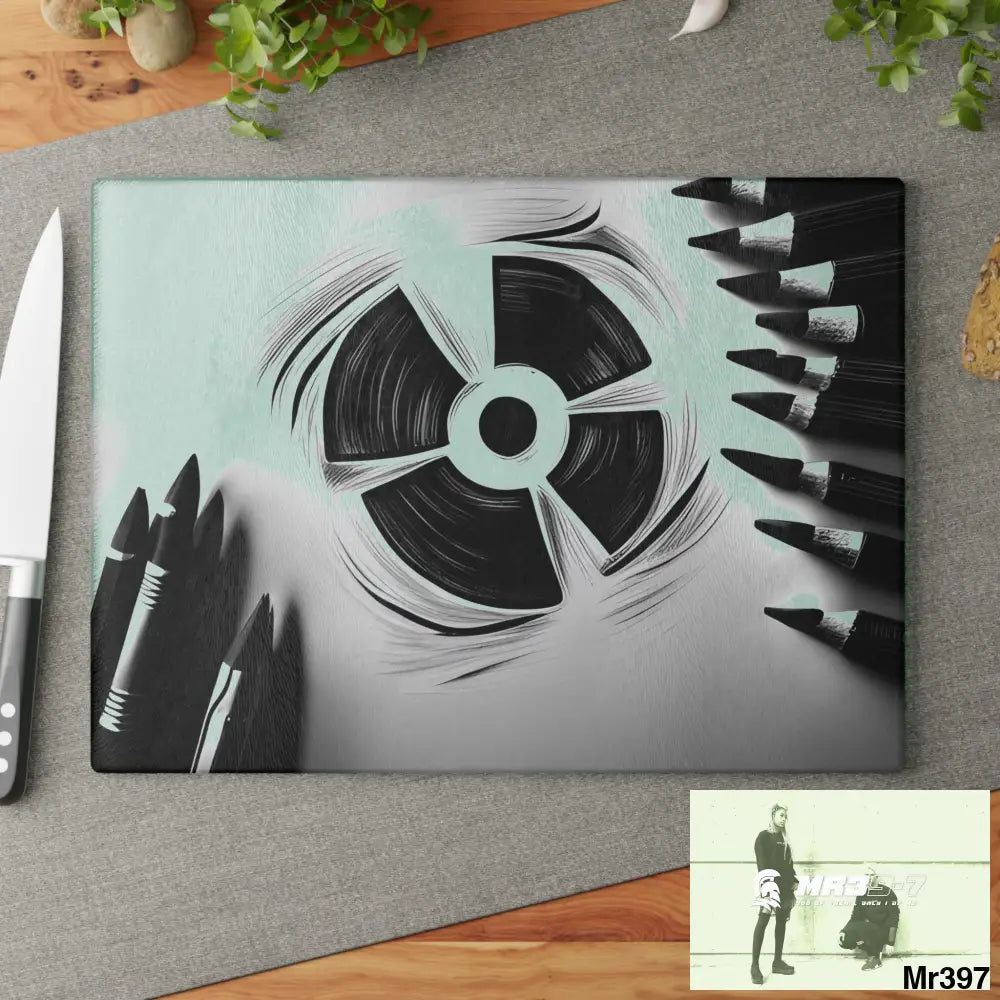 2 second Blast from the past South Sinai Glass Cutting Board Home Decor