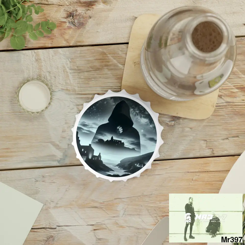 2010 2012 Vigilante Gwynedd Banksy style no 4 Magnetic Bottle Opener One size / White Accessories