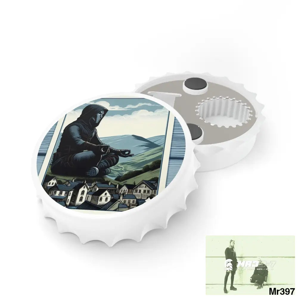 2010 2012 Vigilante Gwynedd no 4 Banksy style Magnetic Bottle Opener One size / White Accessories