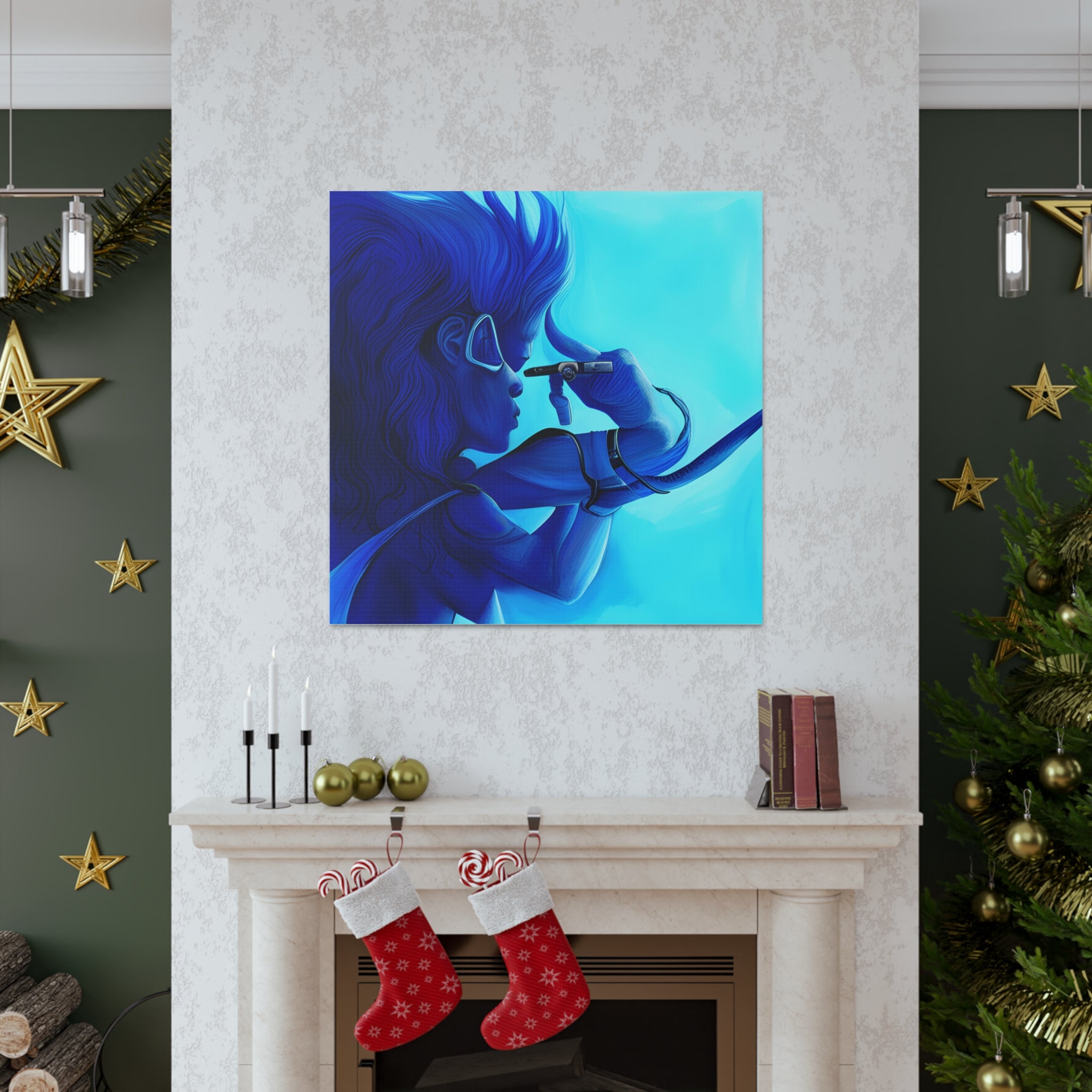 Canvas Gallery Wraps AI•Scuba Dive 1P QEII & Country generated