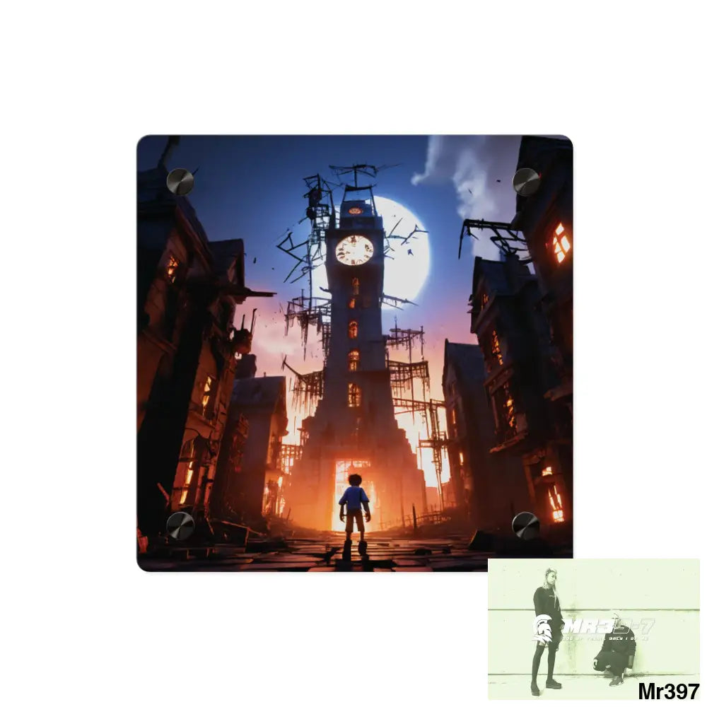 2628 days in the block no 2 Death Flat Covert Failures Ltd Edition no 22 Acrylic Wall Art Panels 8’’ x 8’’ / 0.25’’