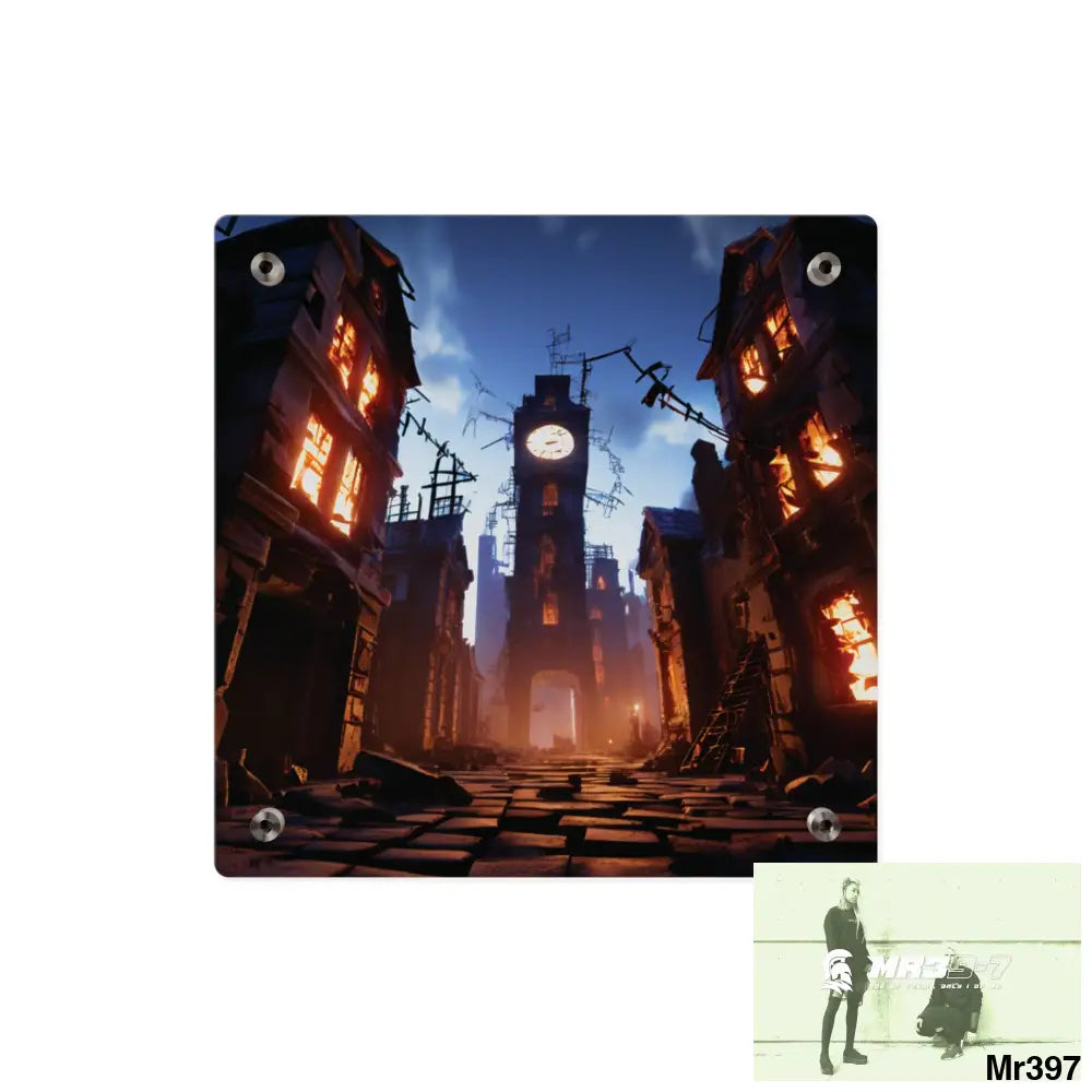 2628 days in the block no 3 Death Flat Covert Failures Ltd Edition no 22 Acrylic Wall Art Panels Home Decor