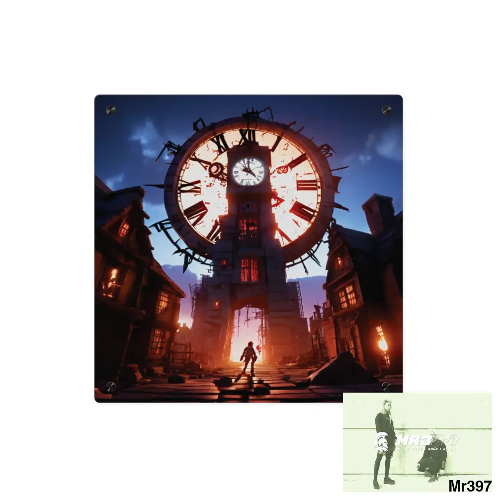 2628 days in the block no 4 Death Flat Covert Failures Ltd Edition no 22 Acrylic Wall Art Panels 16″ x 16″ / 0.25’’