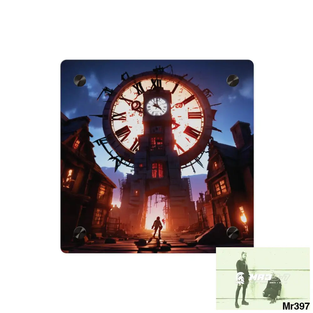 2628 days in the block no 4 Death Flat Covert Failures Ltd Edition no 22 Acrylic Wall Art Panels 8’’ x 8’’ / 0.25’’