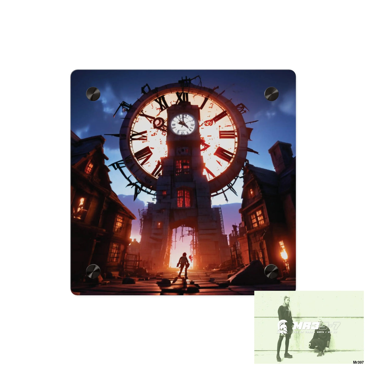 2628 days in the block no 4 Death Flat Covert Failures Ltd Edition no 22 Acrylic Wall Art Panels 8’’ x 8’’ / 0.25’’