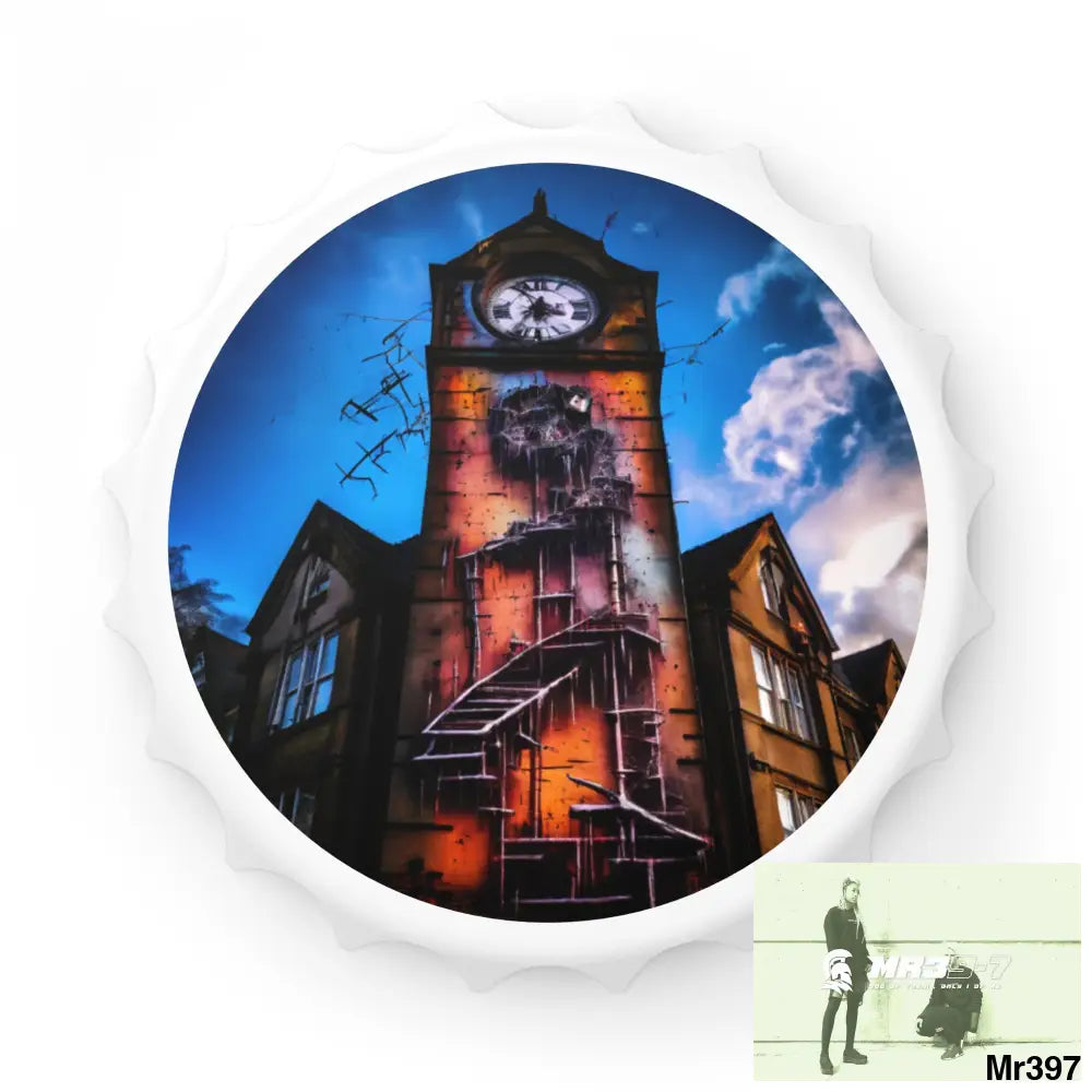 2628 DAYS IN THE BLOCK NO 5 DEATH FLAT 2628 DAYS EDITION NO 22 Magnetic Bottle Opener One size / White Accessories