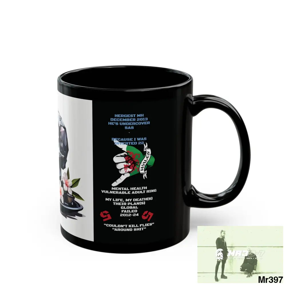 3 SAS Links -Thailand -Barmouth -Hergest Mental Health VAR My Deaths Fail 2001 -2025 no 14 11oz Tactical GB / Black Mug