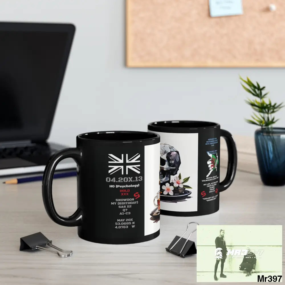 3 SAS Links -Thailand -Barmouth -Hergest Mental Health VAR My Deaths Fail 2001 -2025 no 14 11oz Tactical GB / Black Mug