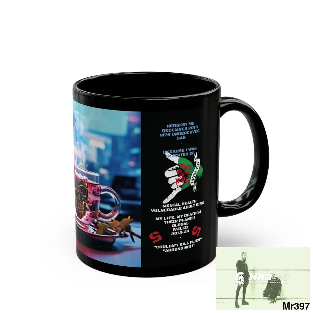 3 SAS Links -Thailand -Barmouth -Hergest Mental Health VAR My Deaths Fail 2001 -2025 no 16 11oz Tactical GB / Black Mug