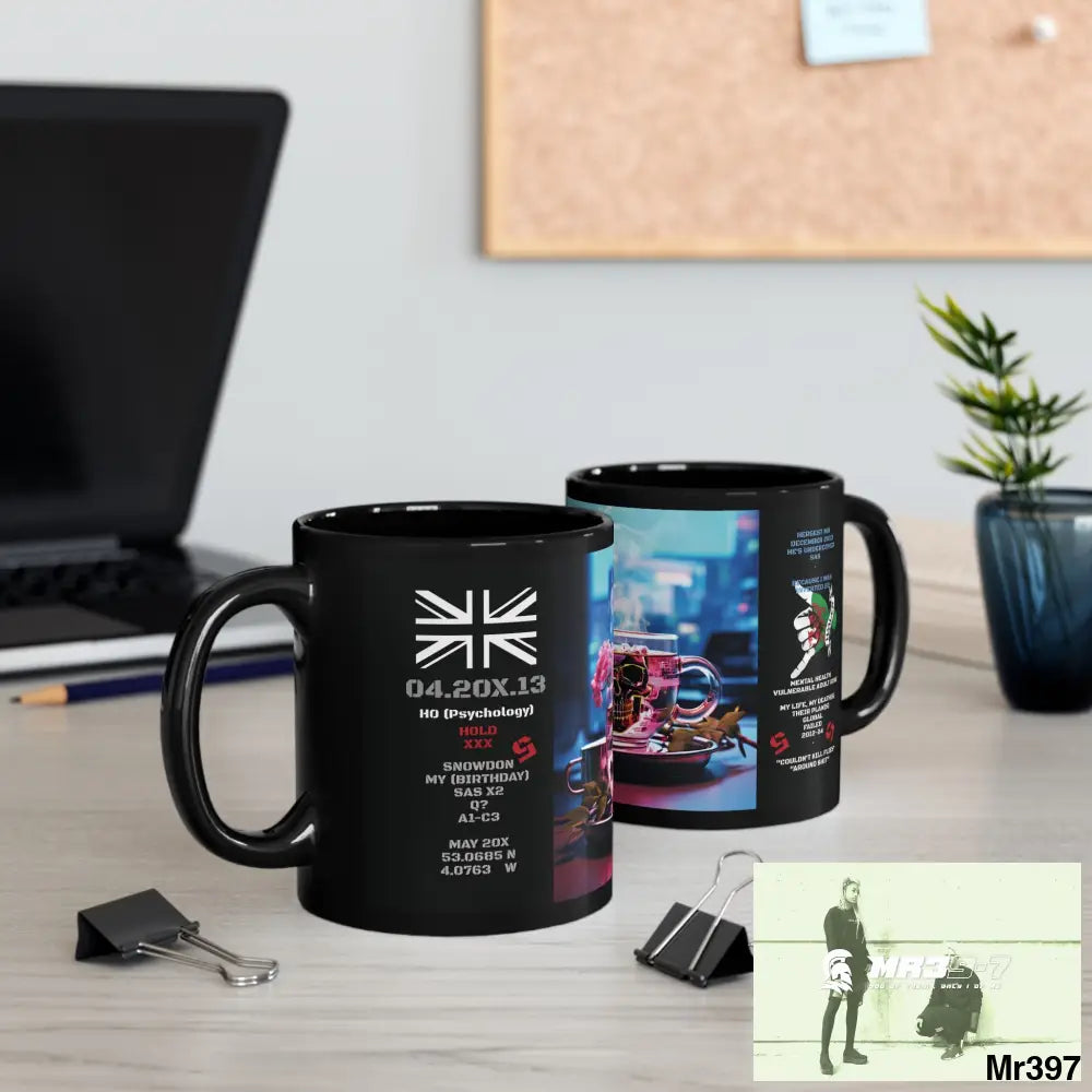 3 SAS Links -Thailand -Barmouth -Hergest Mental Health VAR My Deaths Fail 2001 -2025 no 16 11oz Tactical GB / Black Mug