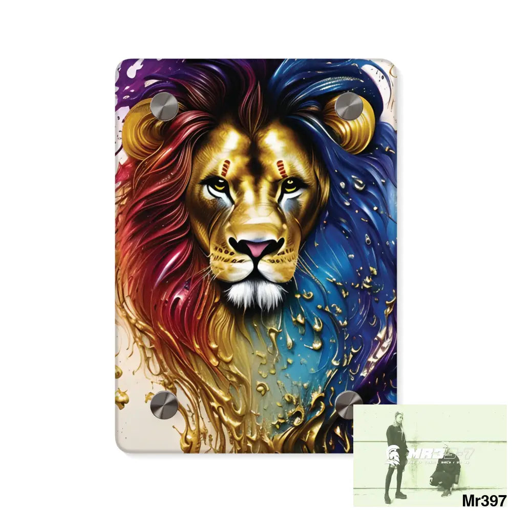 32k Gold Abstract Waves Dripping Look 3d Paint Wall Art Panels 5’’ x 7’’ (Vertical) / 0.25’’ Home Decor