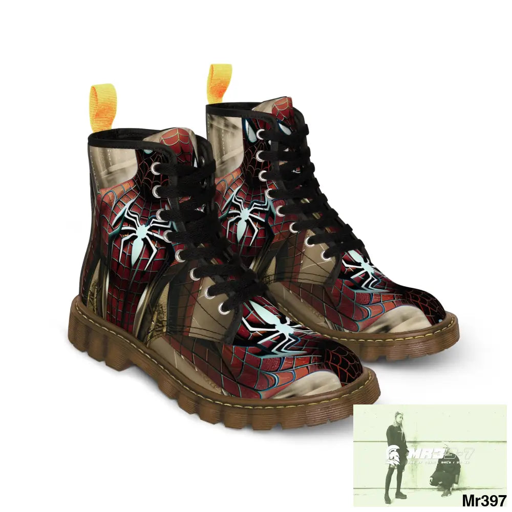 3D Spider-Man Hyper Realistic Canvas Boots Shoes
