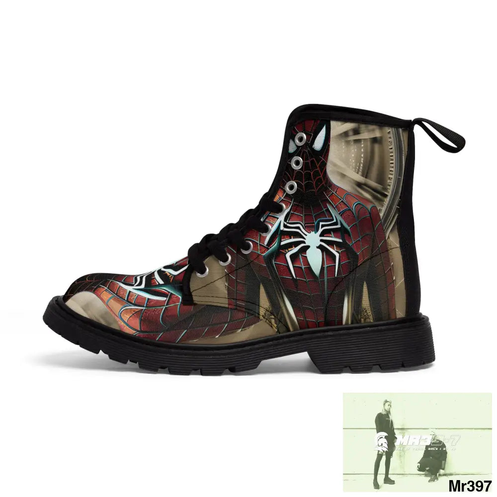 3D Spider-Man Hyper Realistic Canvas Boots Shoes