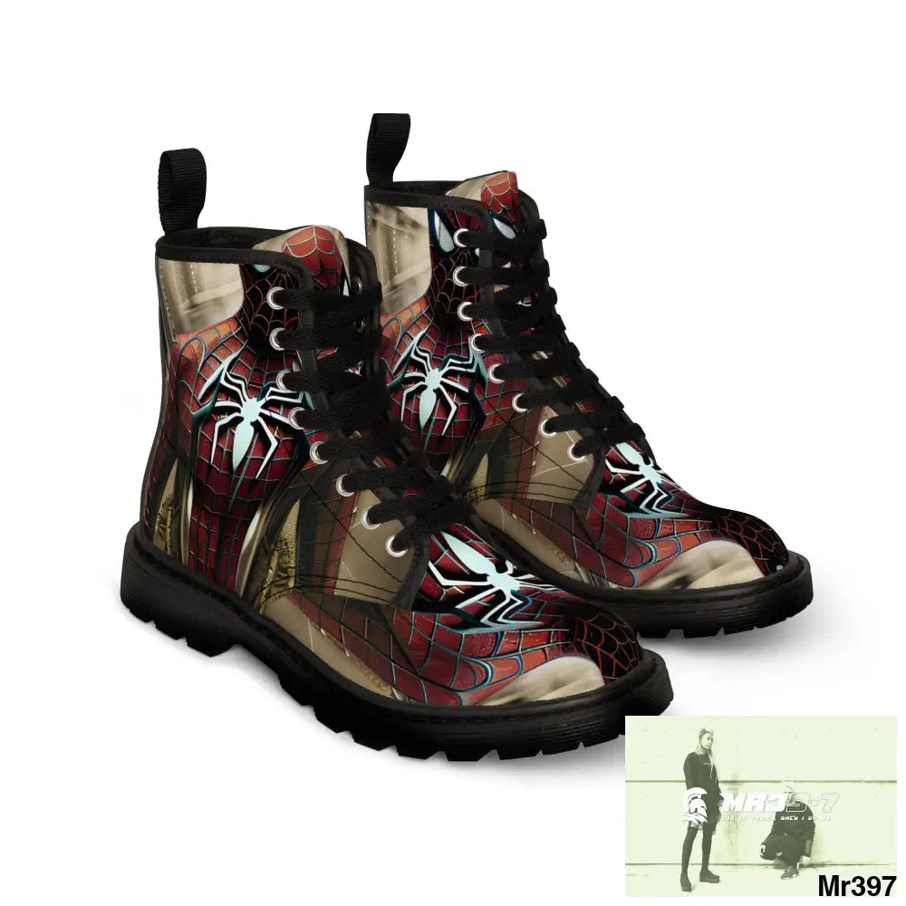 3D Spider-Man Hyper Realistic Canvas Boots Shoes