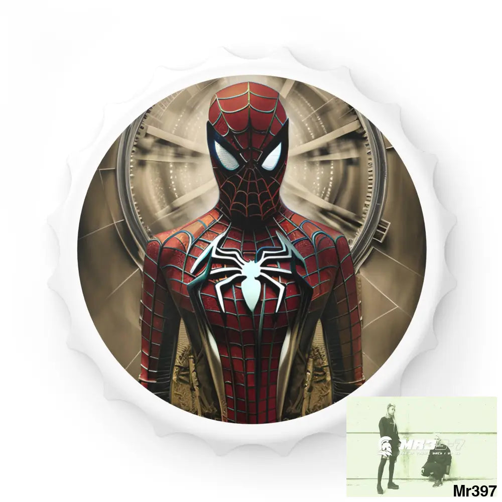 3D Spider-Man Hyper Realistic Magnetic Bottle Opener One size / White Accessories