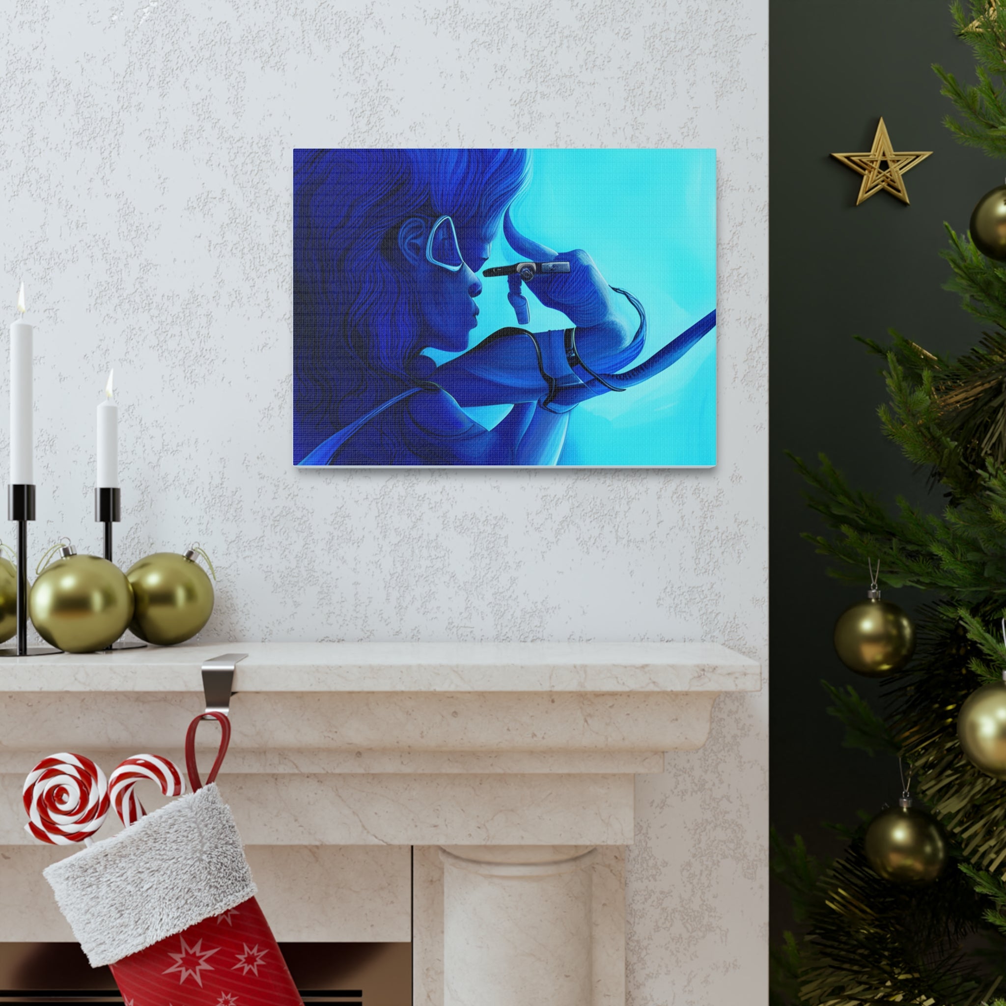 Canvas Gallery Wraps AI•Scuba Dive 1P QEII & Country generated