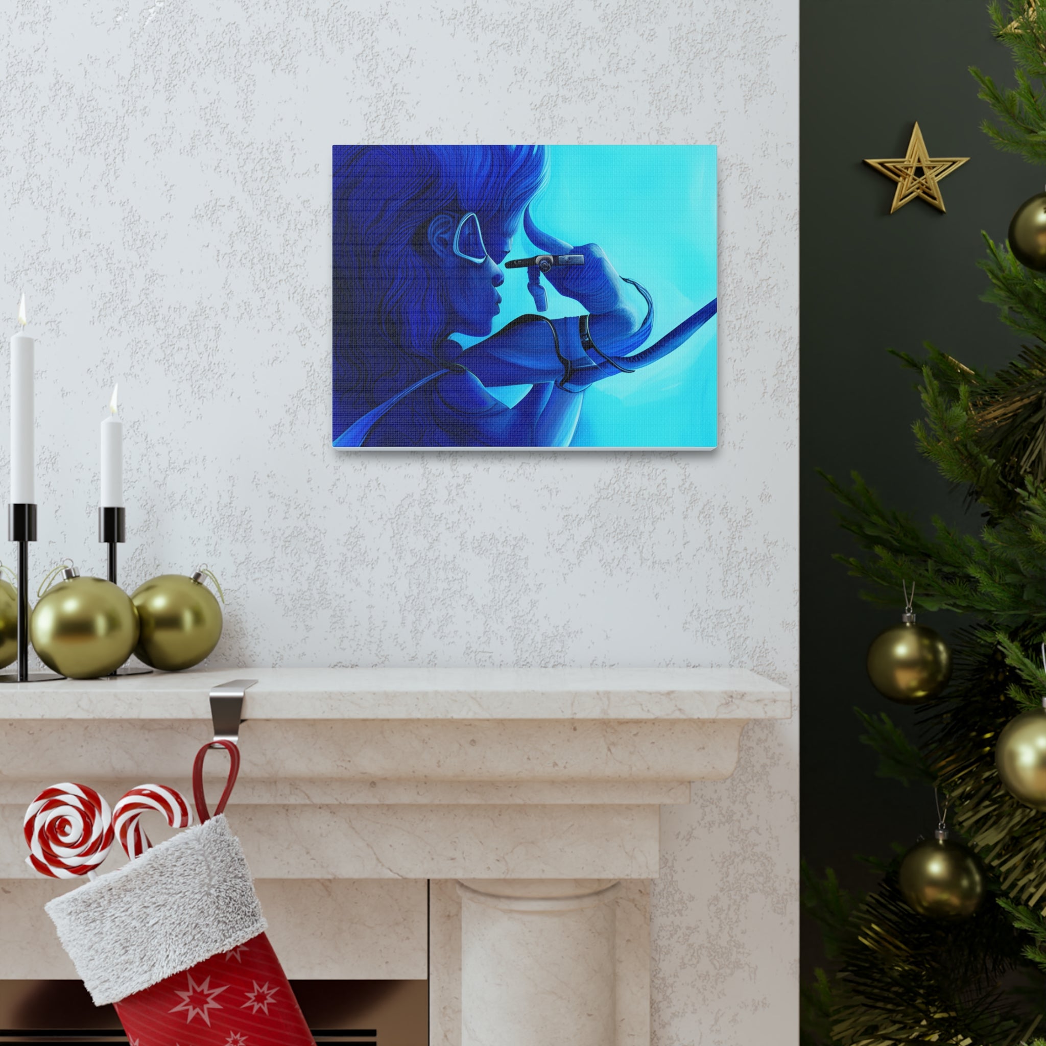 Canvas Gallery Wraps AI•Scuba Dive 1P QEII & Country generated