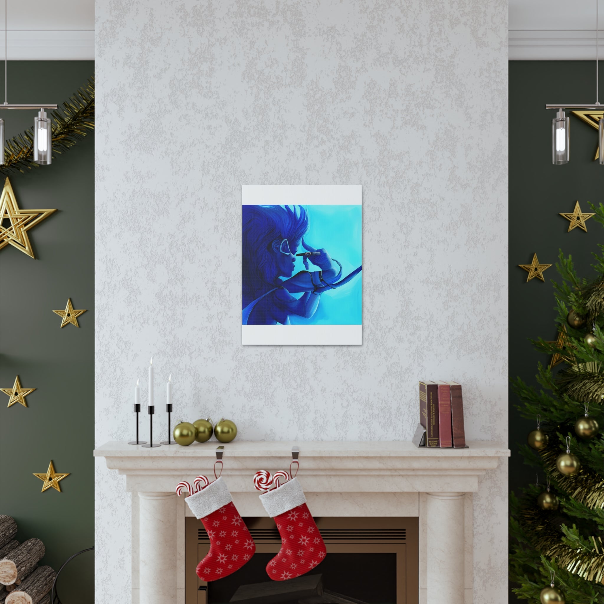 Canvas Gallery Wraps AI•Scuba Dive 1P QEII & Country generated