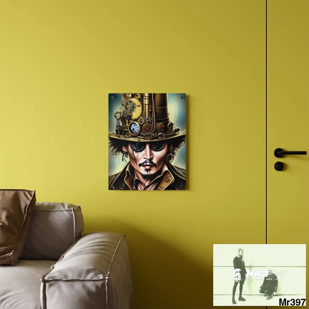 5D Steampunk Johnny Depp Graphic Acrylic Wall Art Panels Home Decor