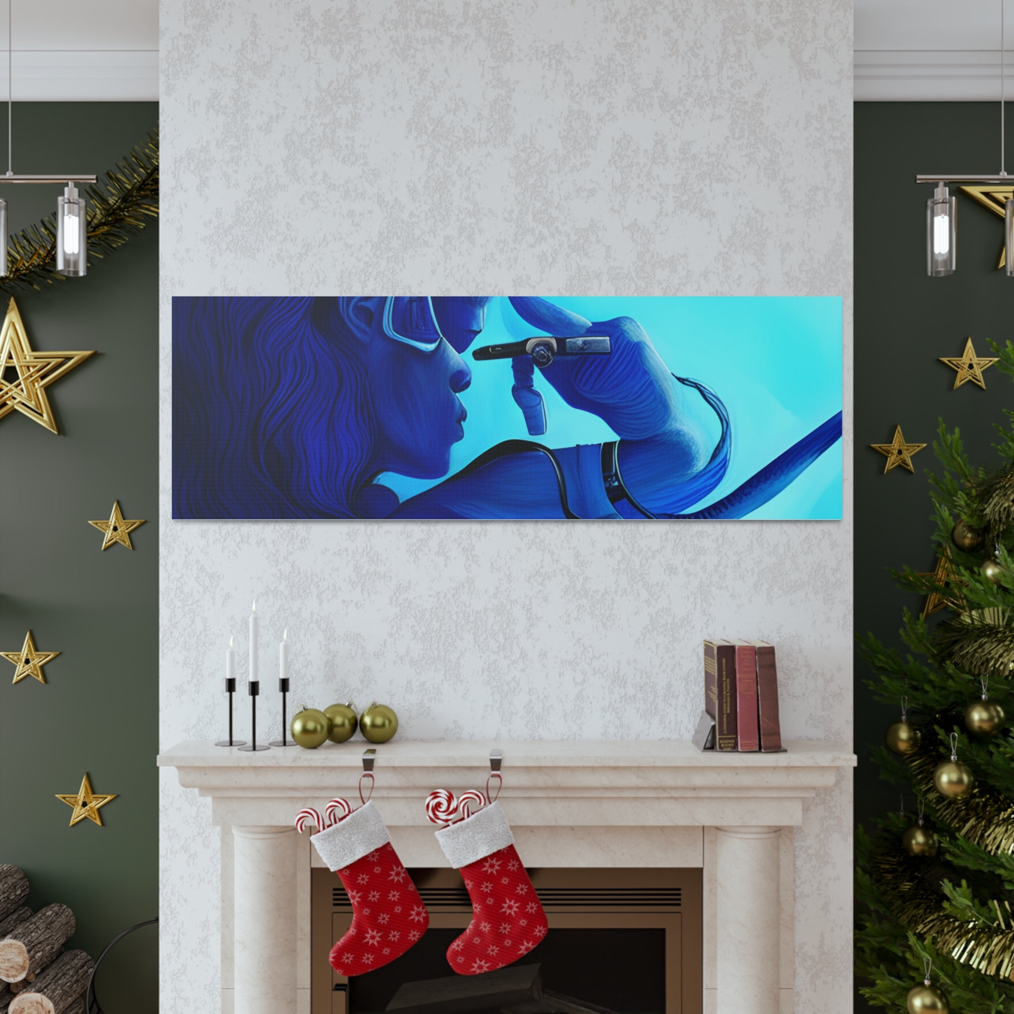 Canvas Gallery Wraps AI•Scuba Dive 1P QEII & Country generated