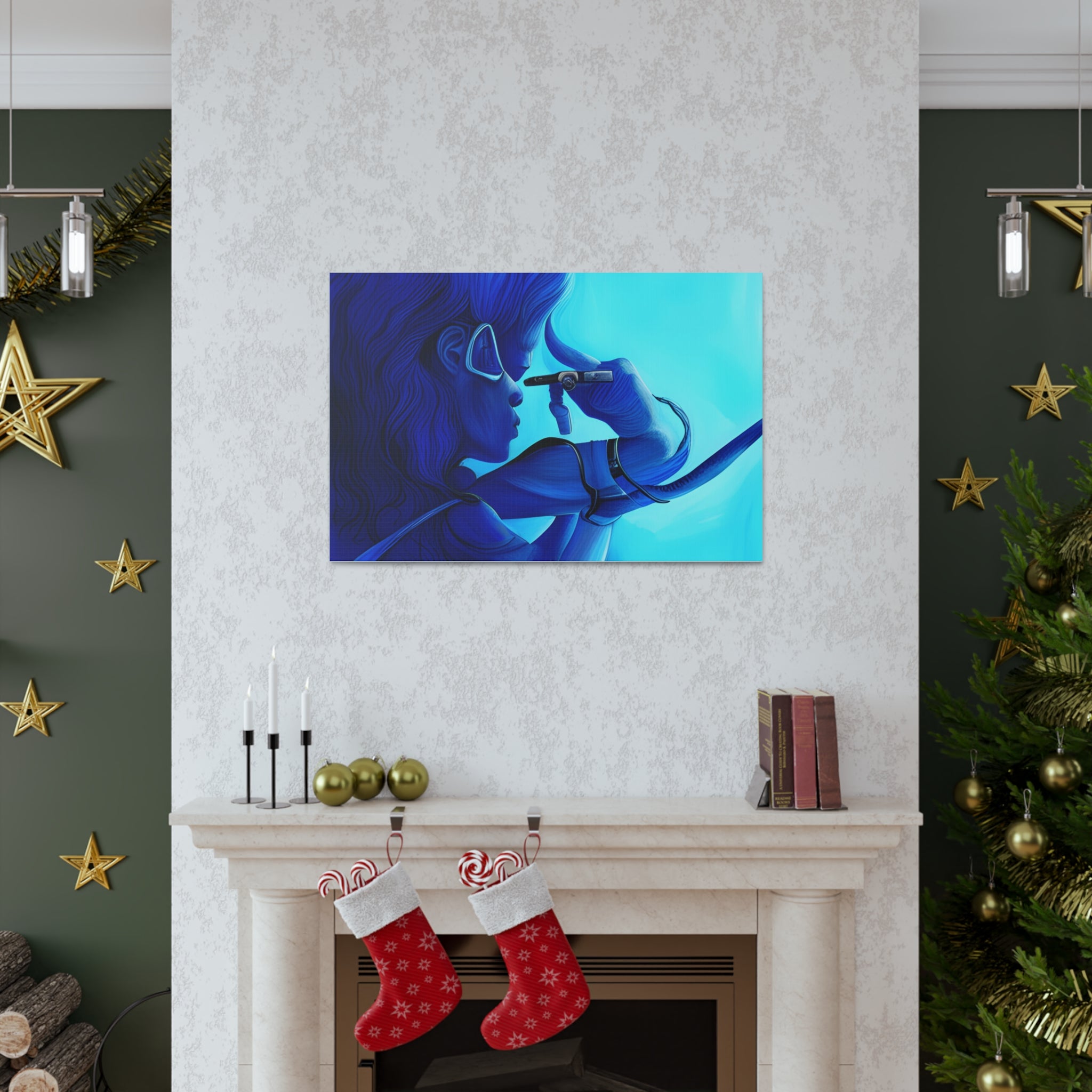 Canvas Gallery Wraps AI•Scuba Dive 1P Q&C generated