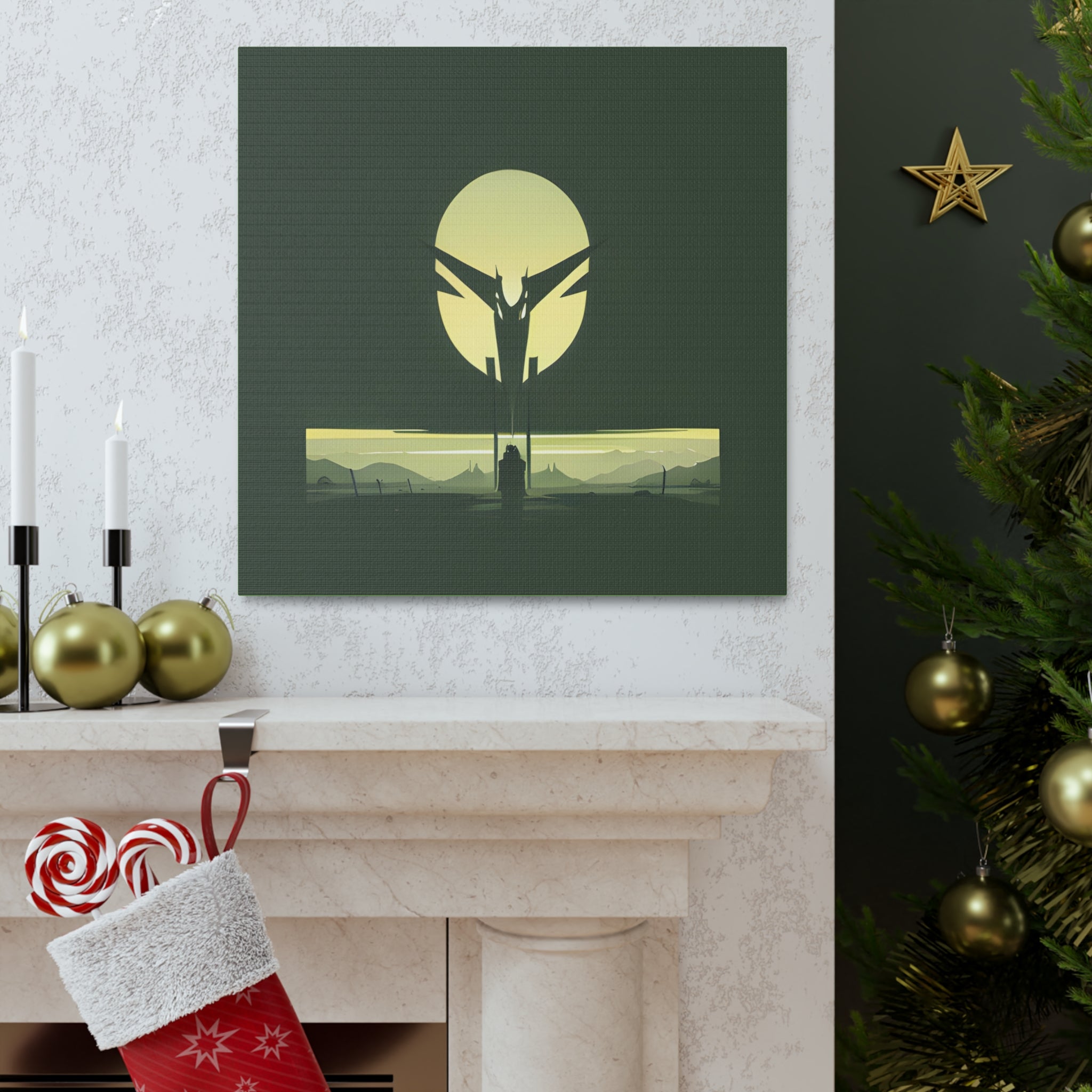 AI Vigilante themed Canvas Gallery Wraps