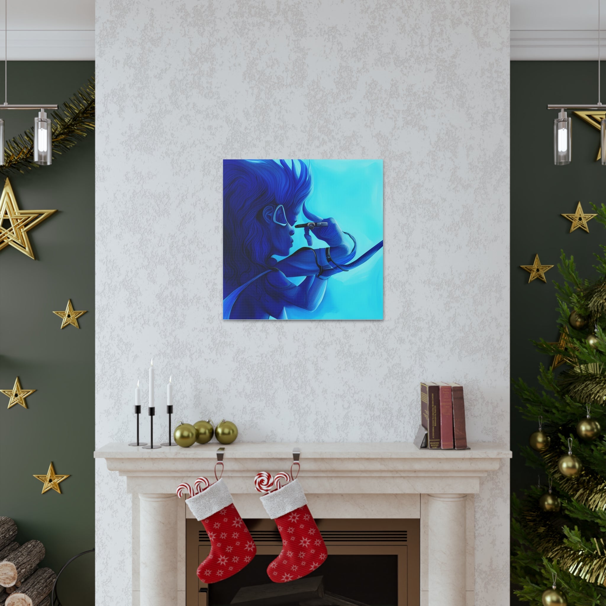 Canvas Gallery Wraps AI•Scuba Dive 1P QEII & Country generated