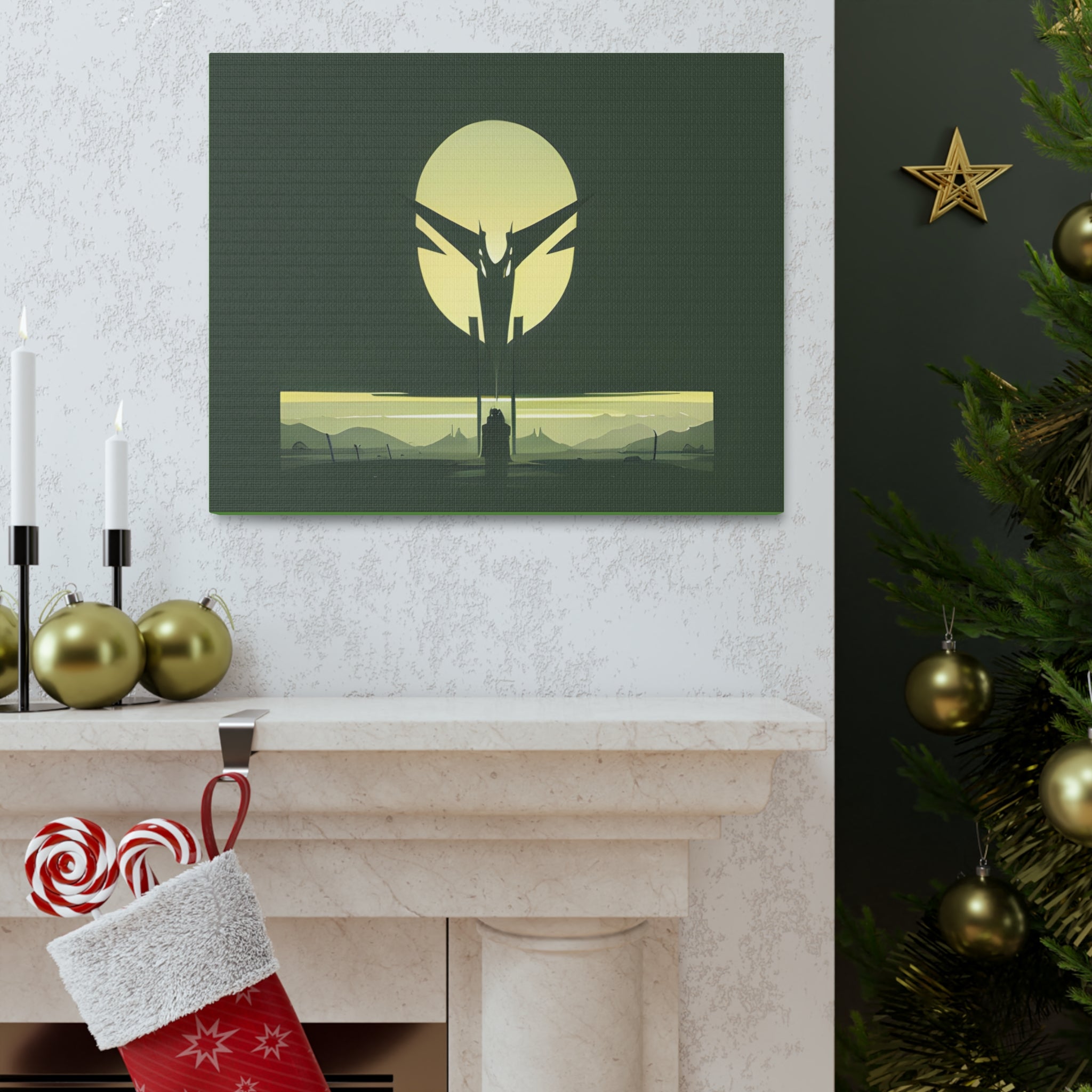 AI Vigilante themed Canvas Gallery Wraps