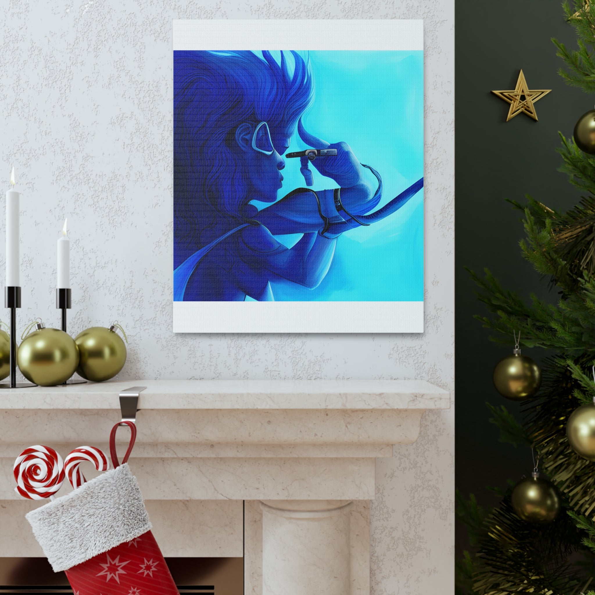 Canvas Gallery Wraps AI•Scuba Dive 1P QEII & Country generated