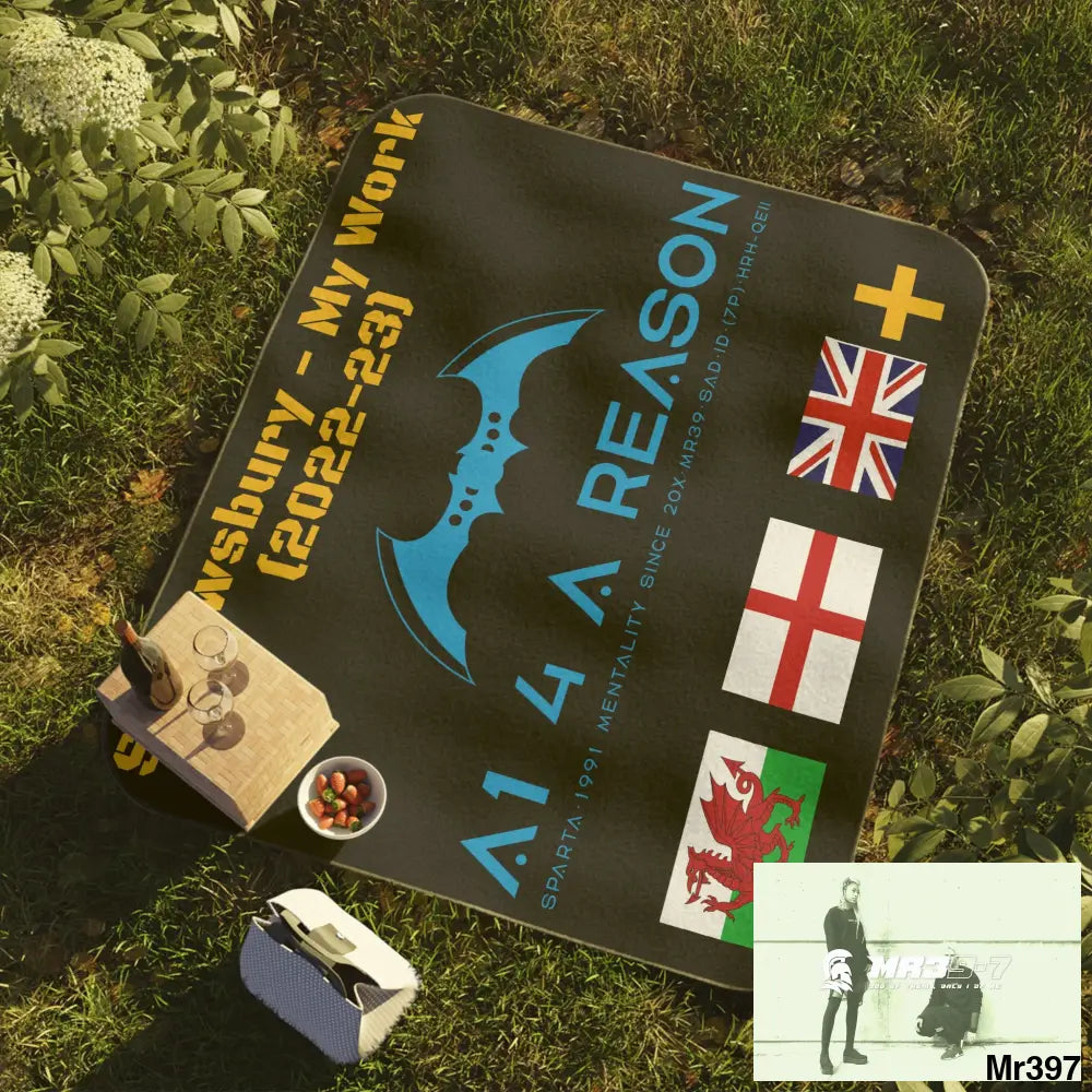 A 1 4 A Reason Picnic Blanket 61’’ × 51’’ Home Decor